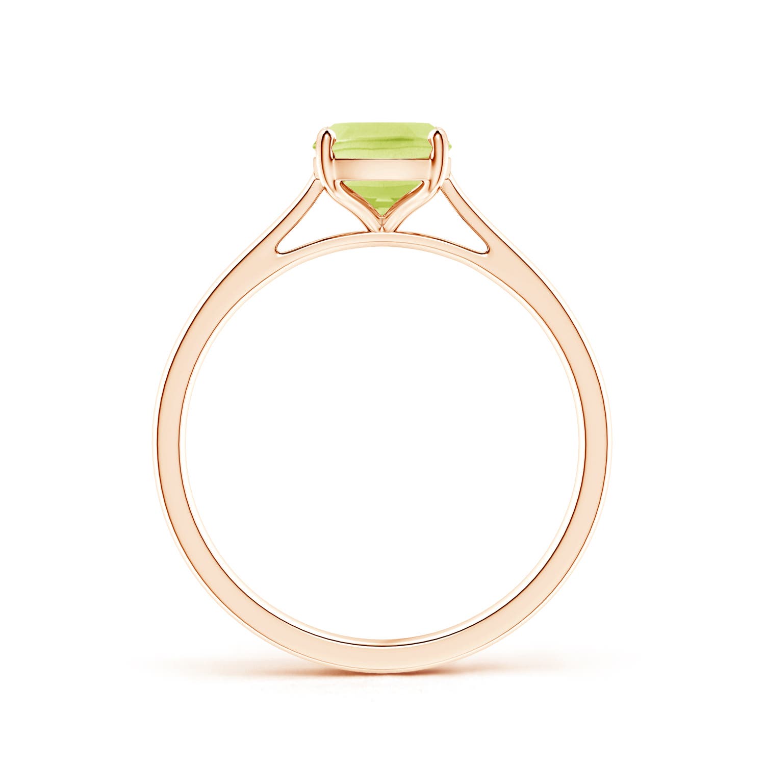 A - Peridot / 1.45 CT / 14 KT Rose Gold