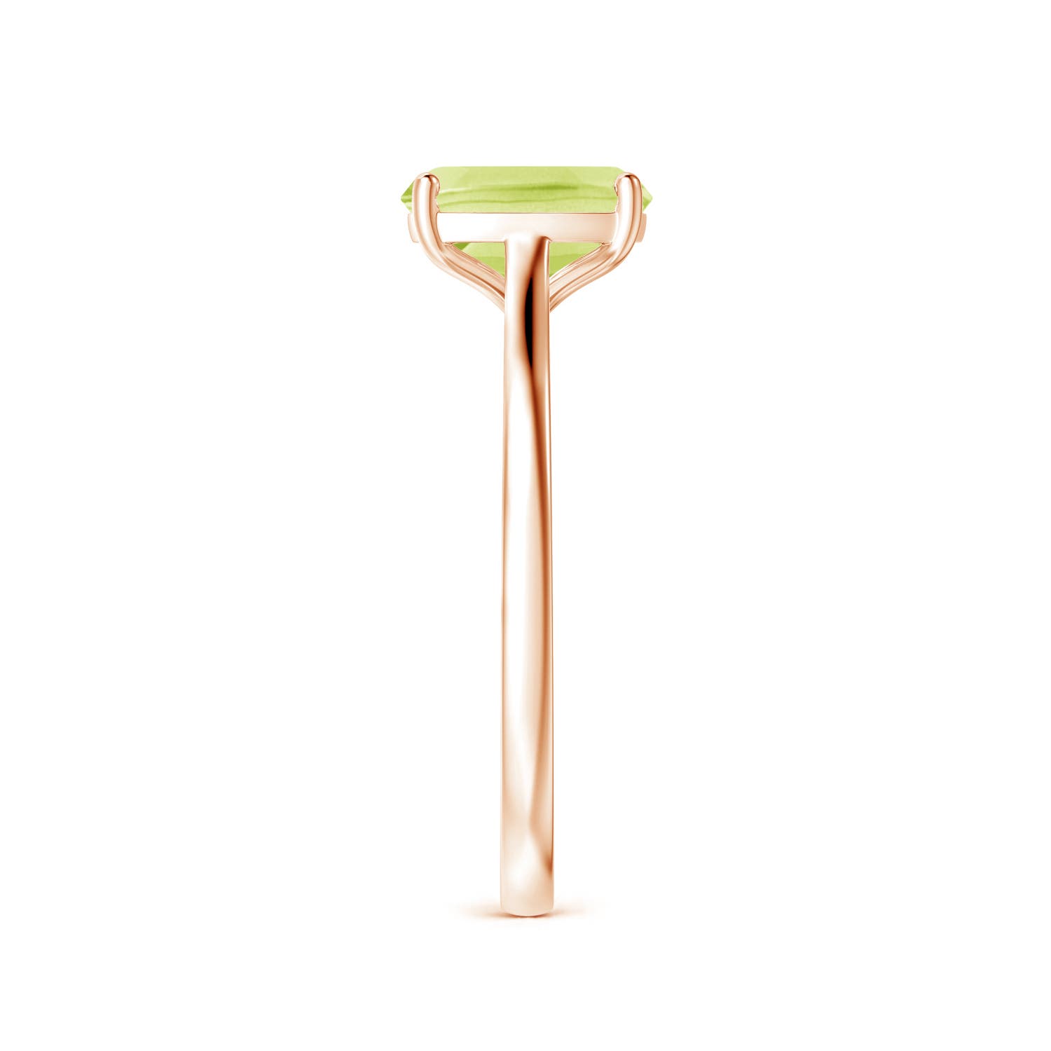 A - Peridot / 1.45 CT / 14 KT Rose Gold