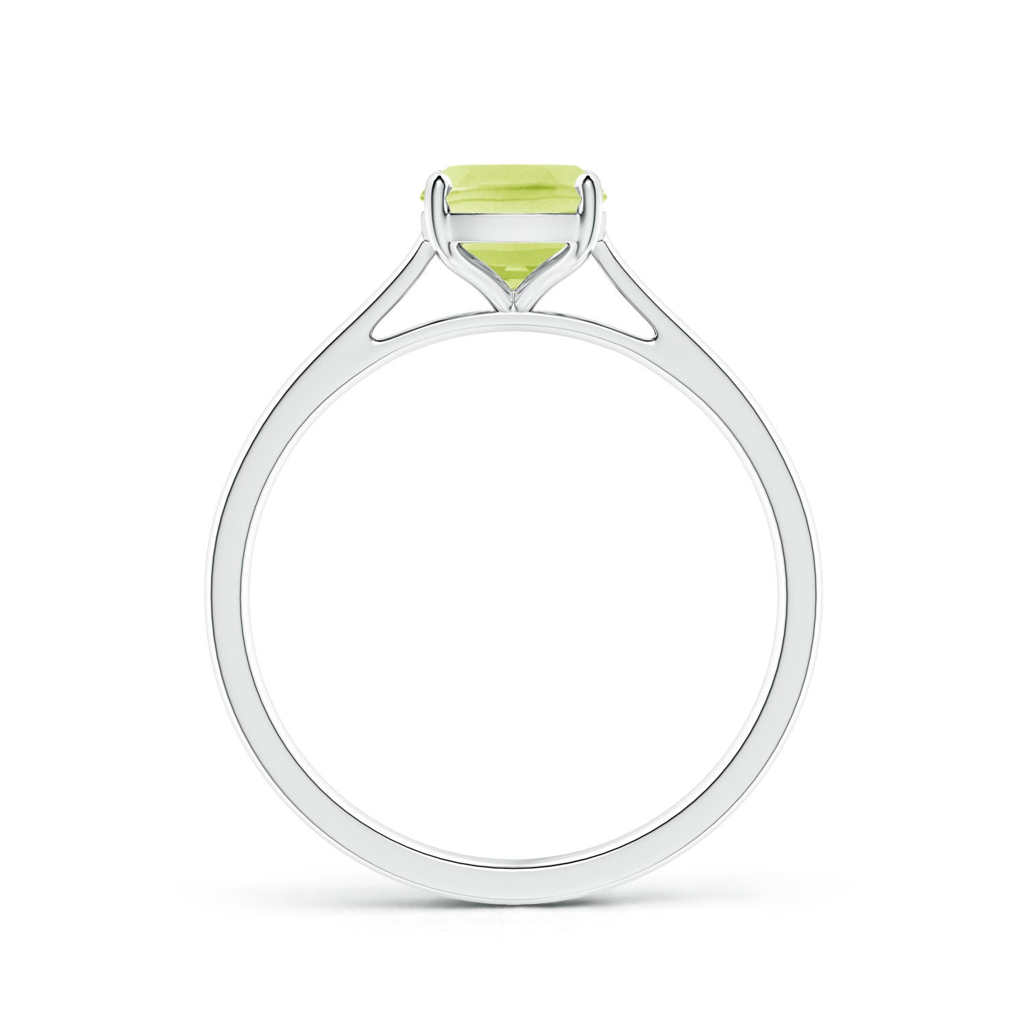 A - Peridot / 1.45 CT / 14 KT White Gold