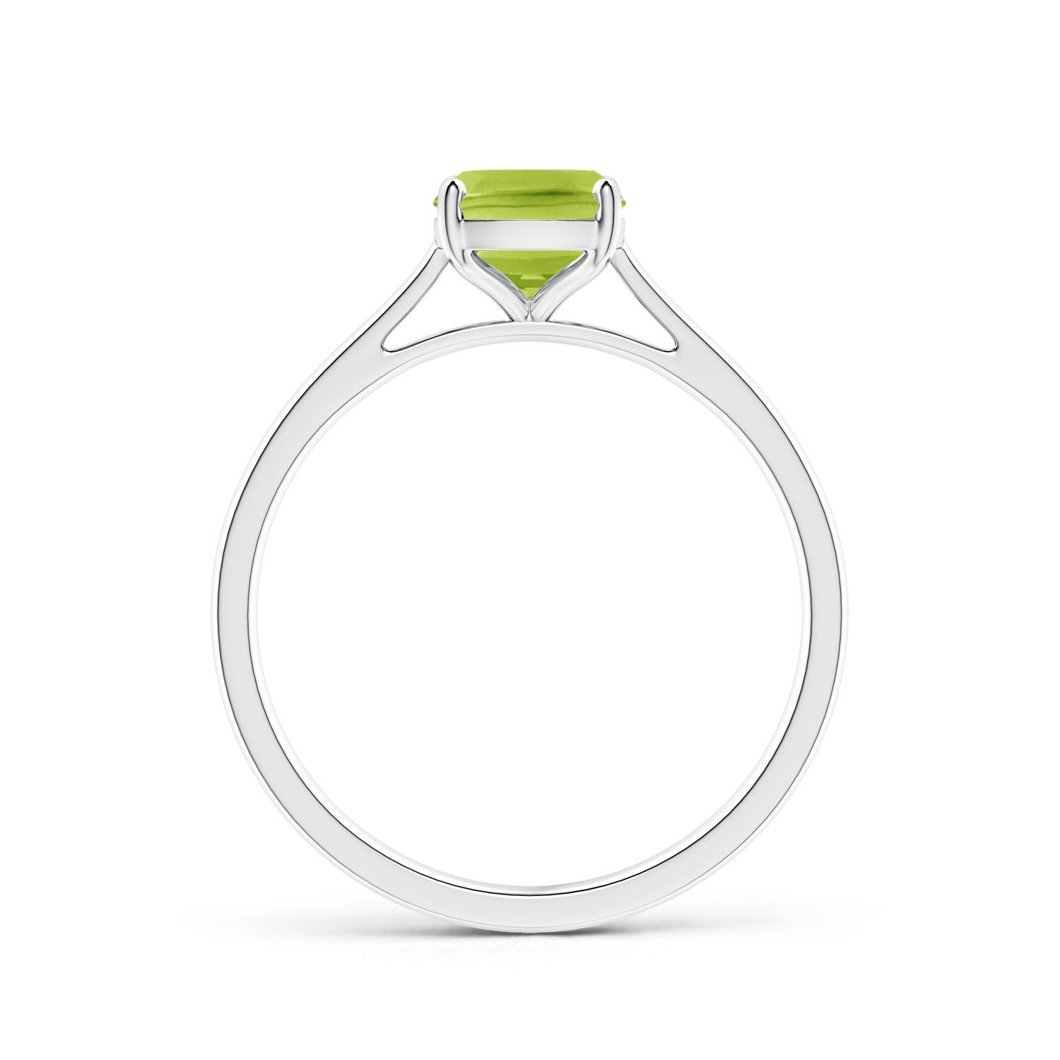 AA - Peridot / 1.45 CT / 14 KT White Gold