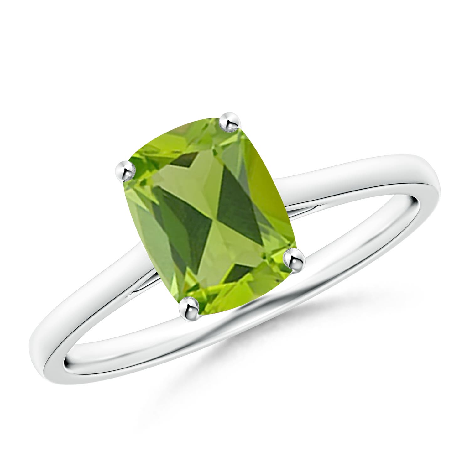 AAA - Peridot / 1.45 CT / 14 KT White Gold