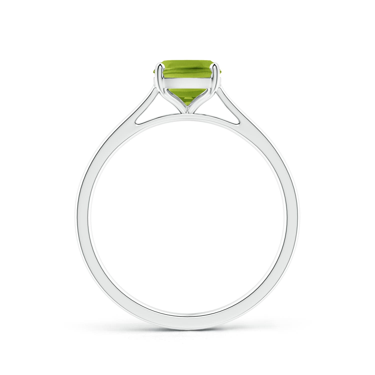 AAA - Peridot / 1.45 CT / 14 KT White Gold