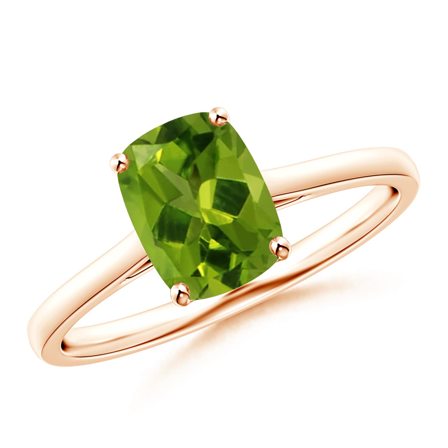 AAAA - Peridot / 1.45 CT / 14 KT Rose Gold