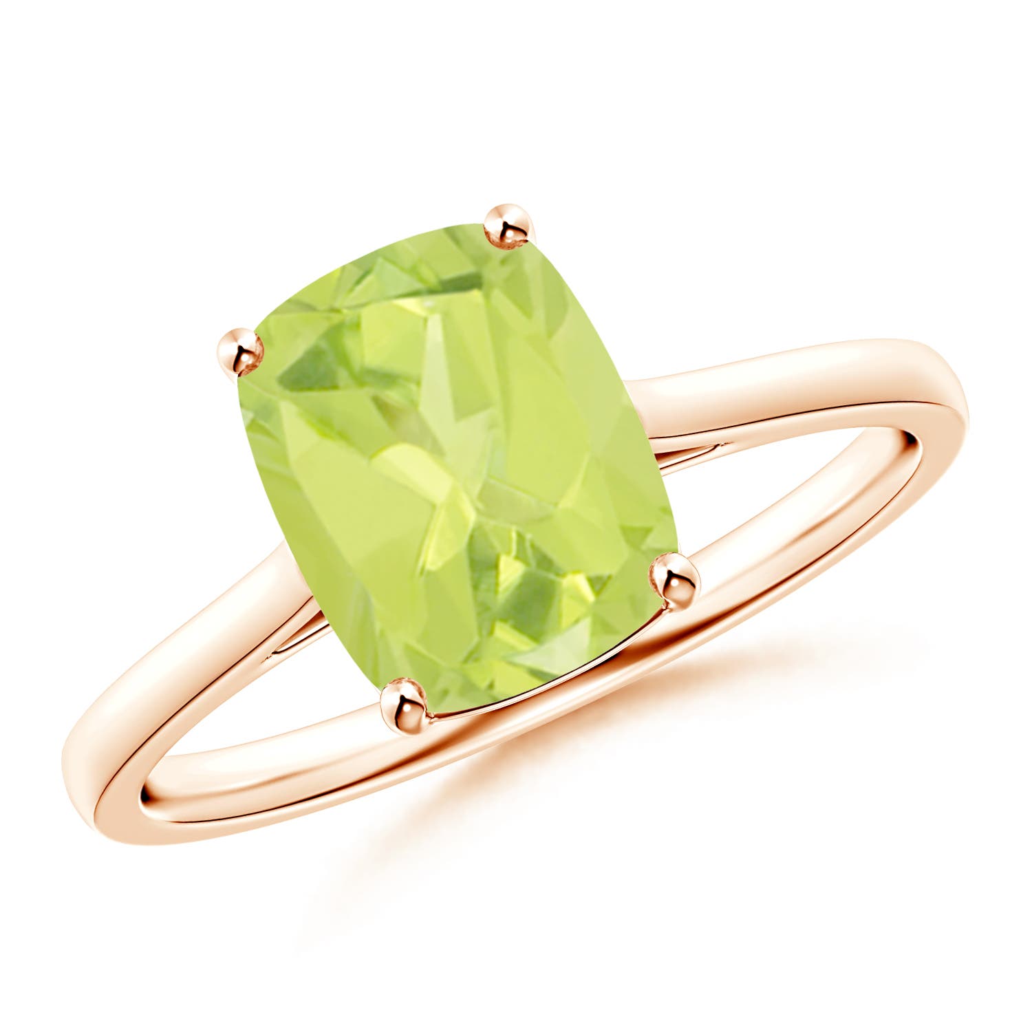 A - Peridot / 2.1 CT / 14 KT Rose Gold