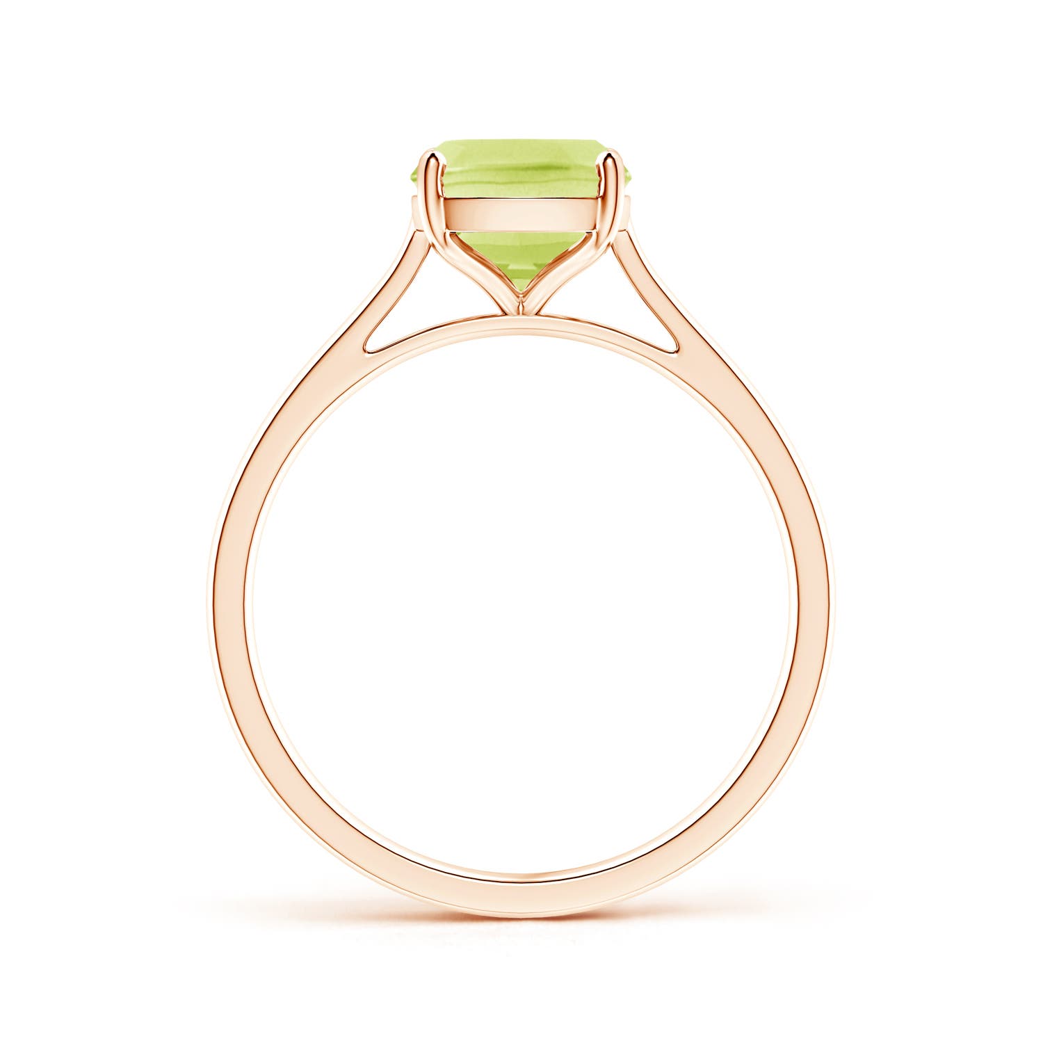 A - Peridot / 2.1 CT / 14 KT Rose Gold