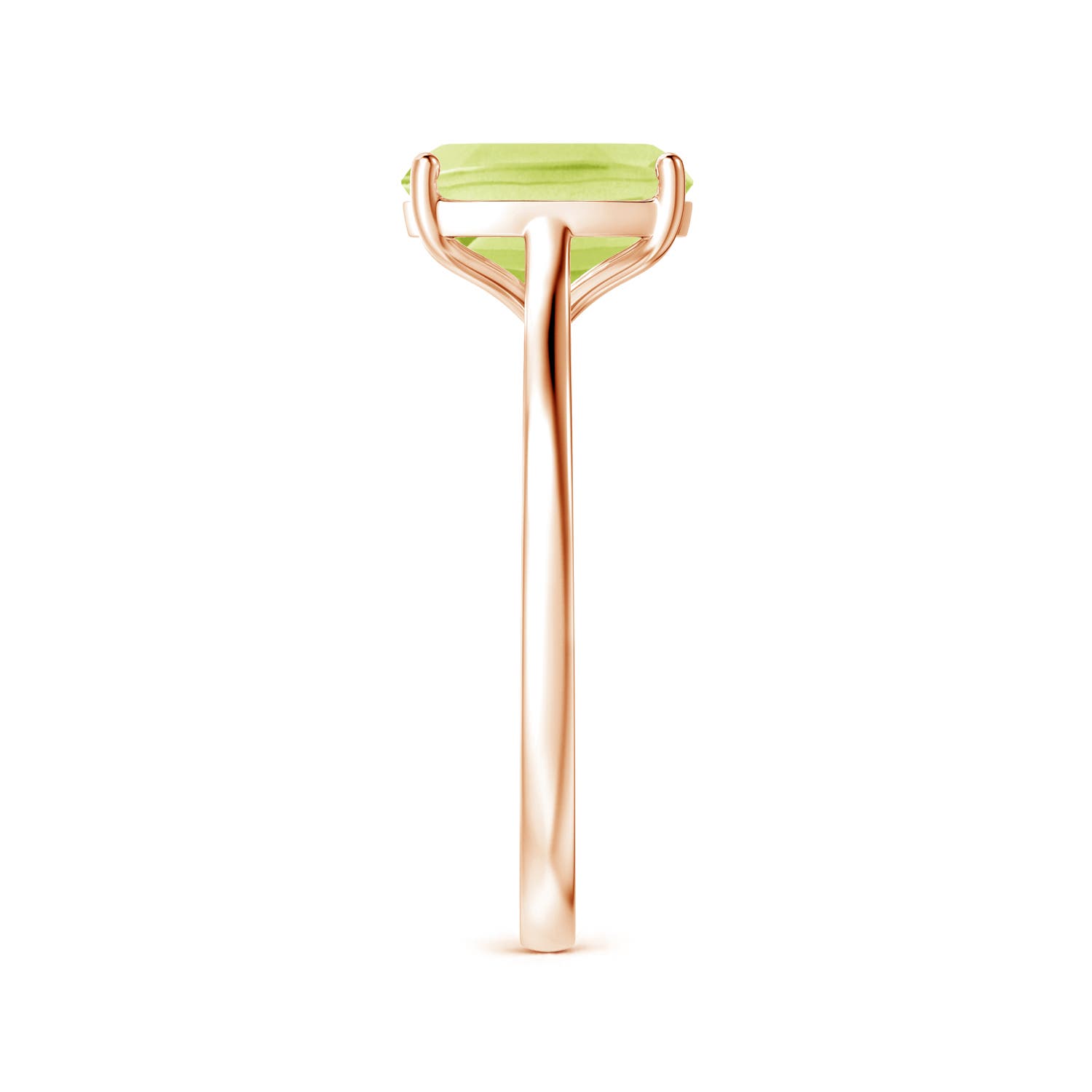 A - Peridot / 2.1 CT / 14 KT Rose Gold