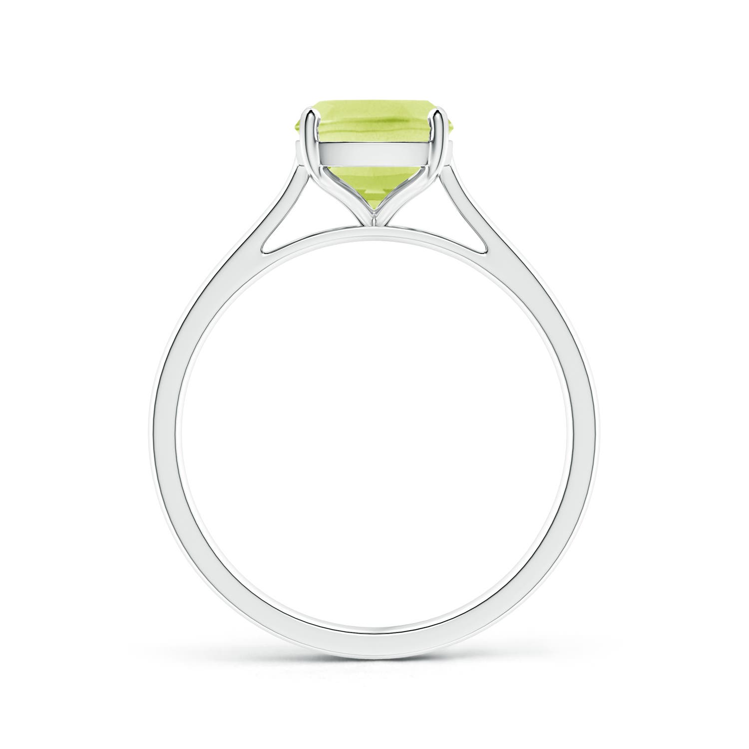 A - Peridot / 2.1 CT / 14 KT White Gold