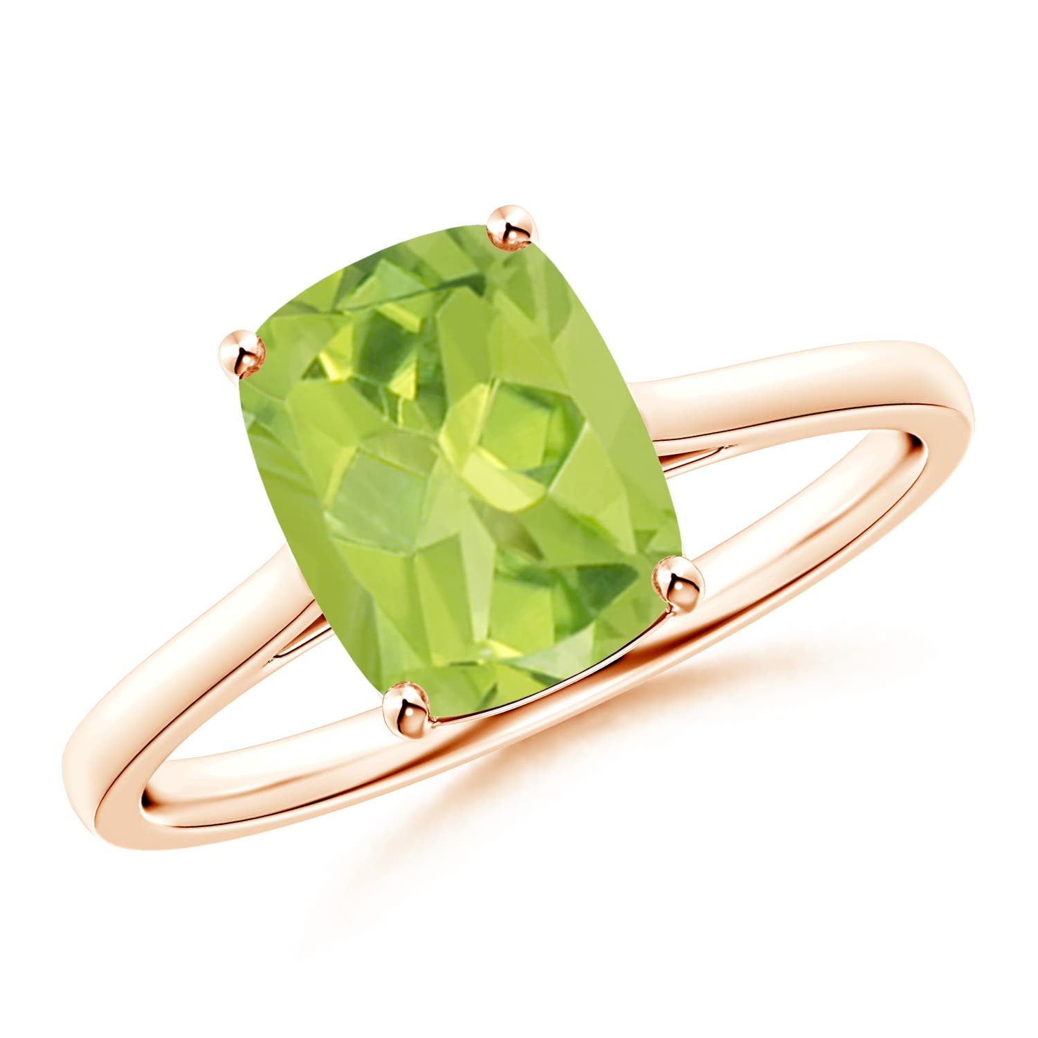 AA - Peridot / 2.1 CT / 14 KT Rose Gold