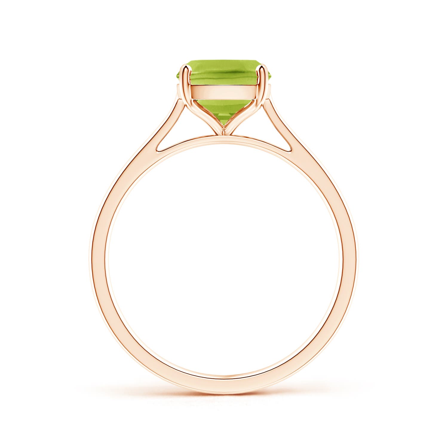 AA - Peridot / 2.1 CT / 14 KT Rose Gold