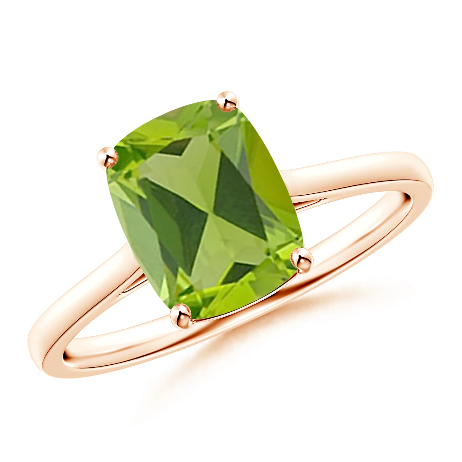 AAA - Peridot / 2.1 CT / 14 KT Rose Gold