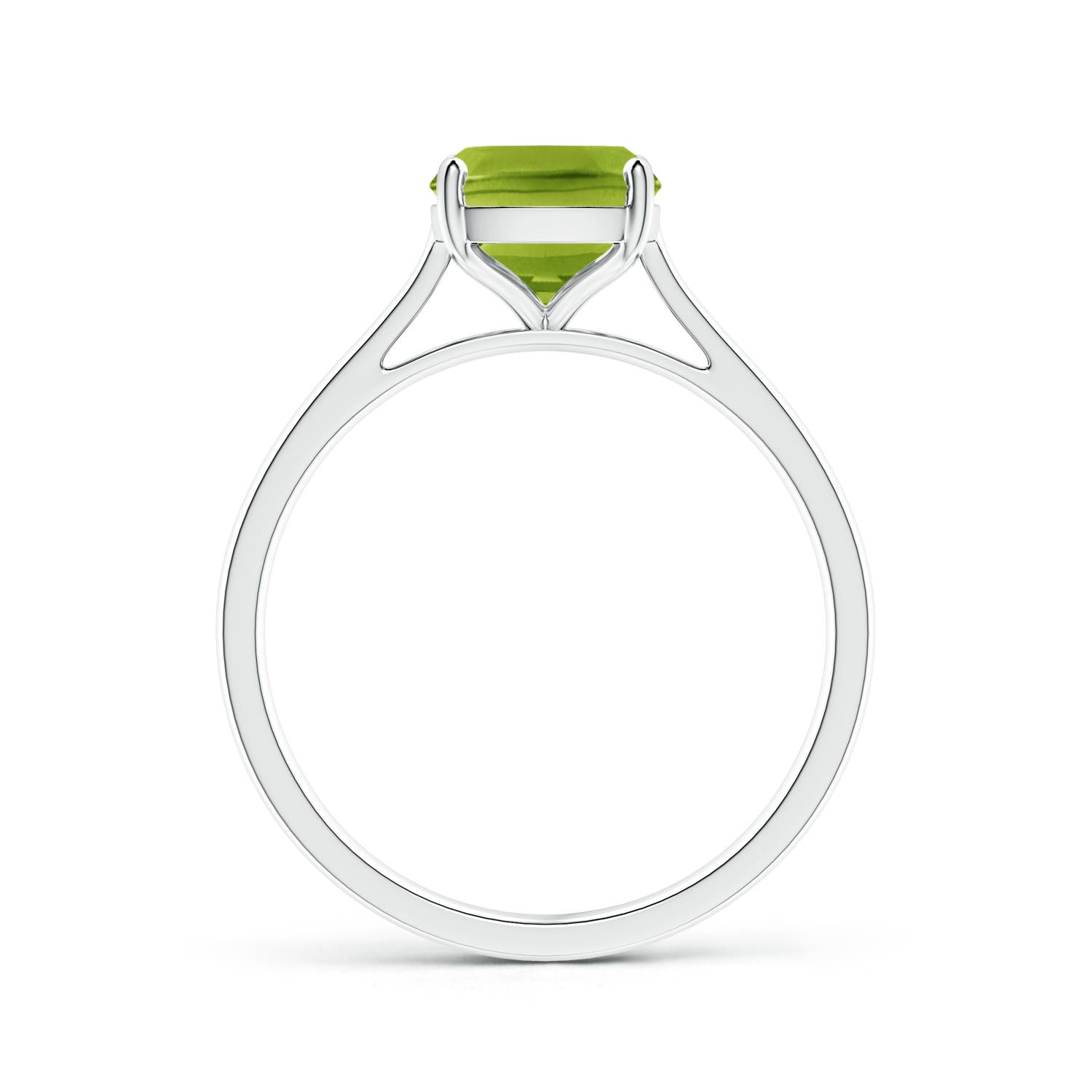 AAA - Peridot / 2.1 CT / 14 KT White Gold