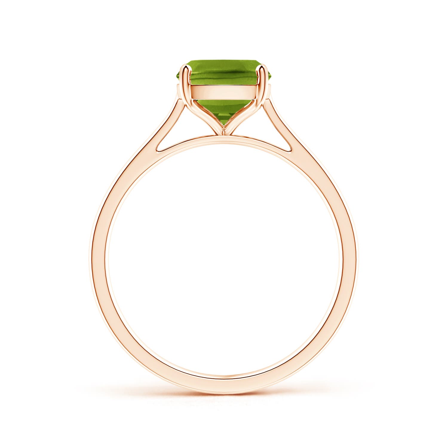 AAAA - Peridot / 2.1 CT / 14 KT Rose Gold