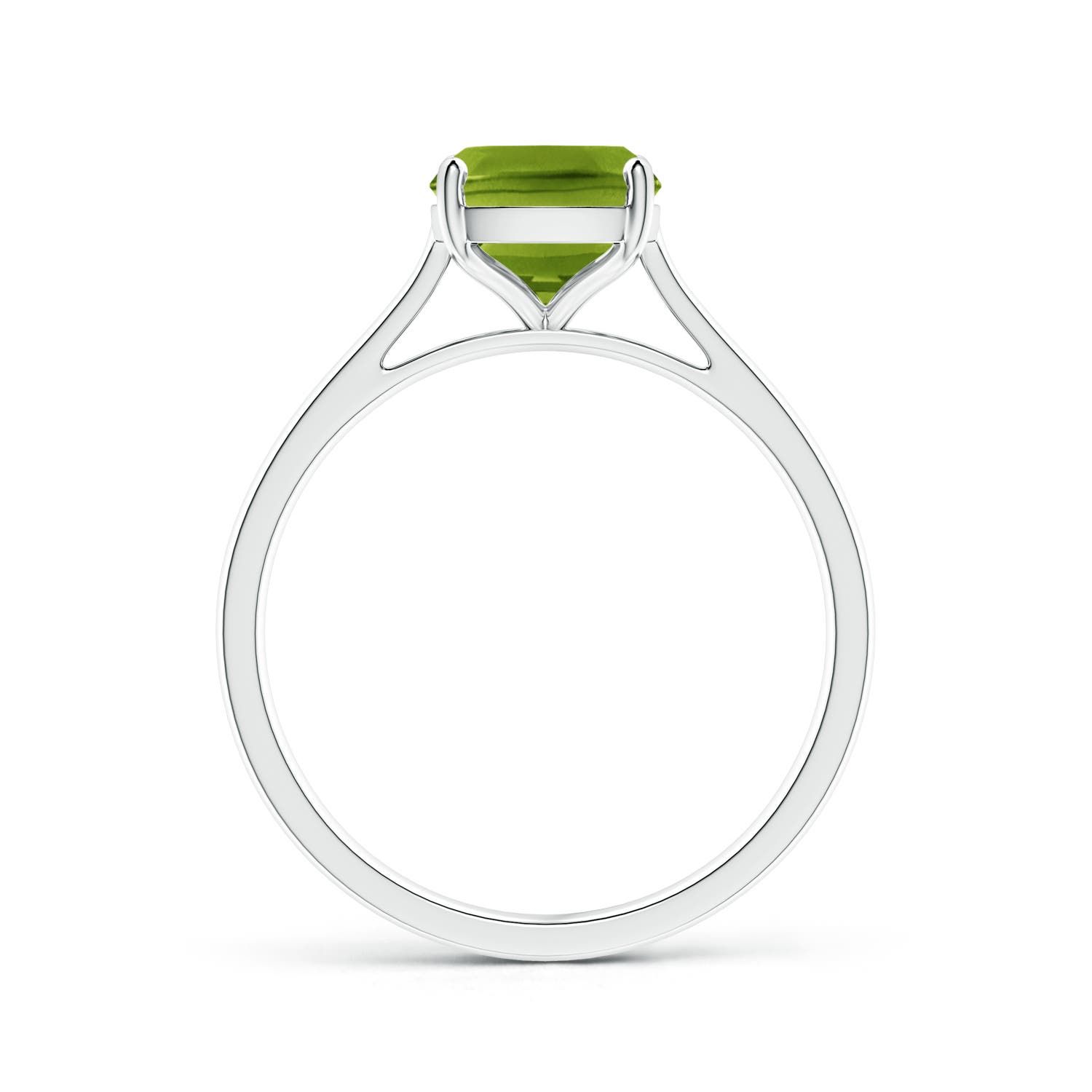 AAAA - Peridot / 2.1 CT / 14 KT White Gold