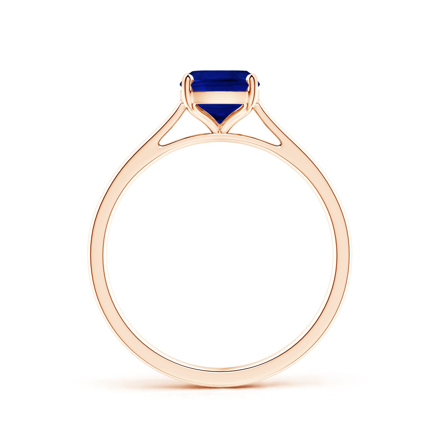 AAAA - Blue Sapphire / 1.5 CT / 14 KT Rose Gold