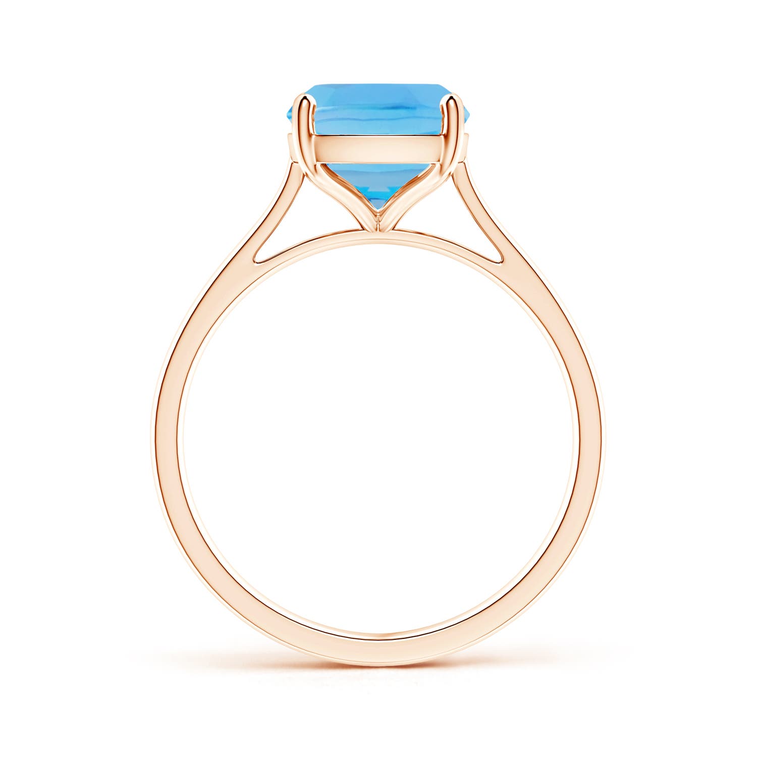 AA - Swiss Blue Topaz / 3.2 CT / 14 KT Rose Gold