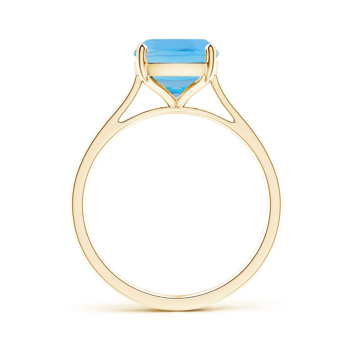 AA - Swiss Blue Topaz / 3.2 CT / 14 KT Yellow Gold