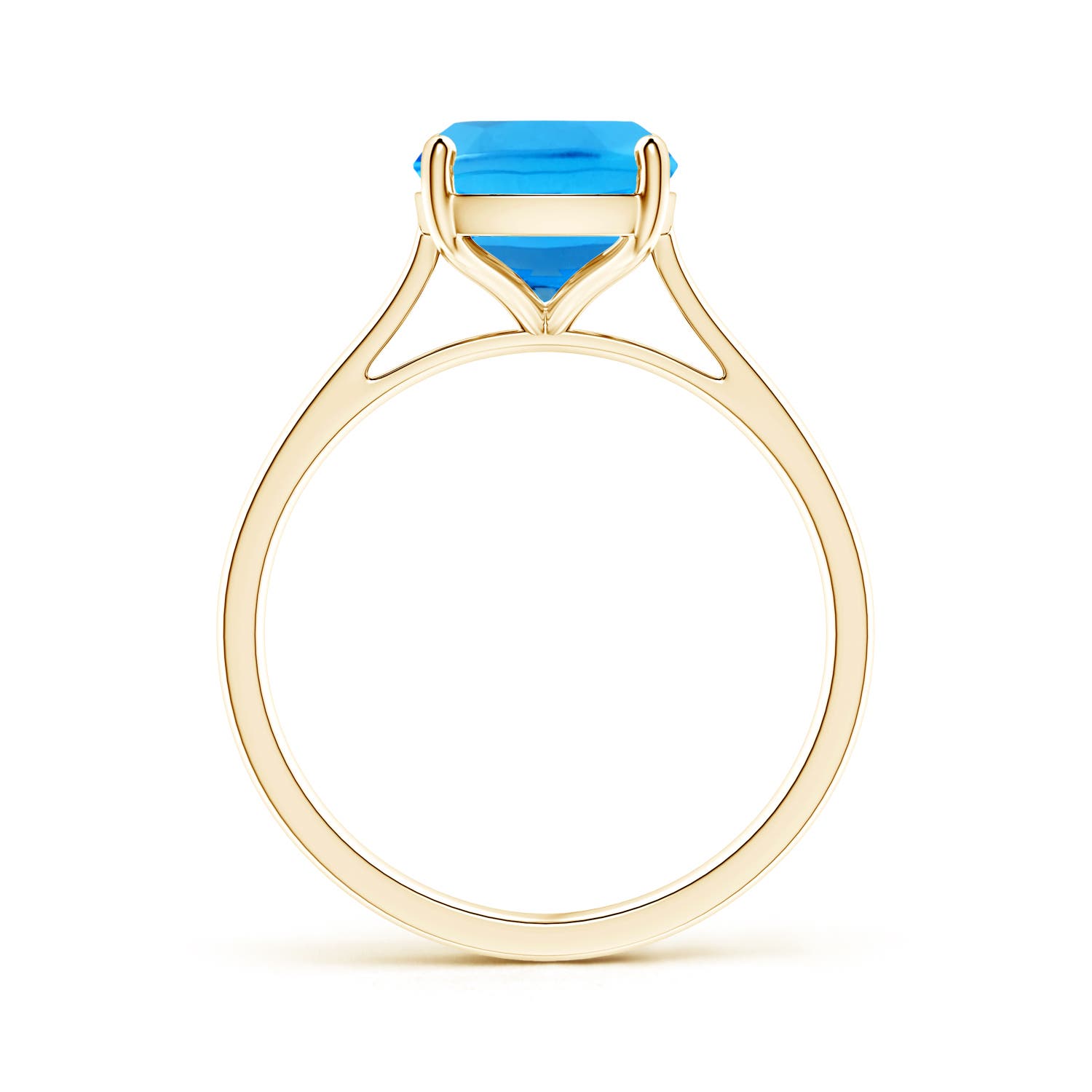 AAAA - Swiss Blue Topaz / 3.2 CT / 14 KT Yellow Gold