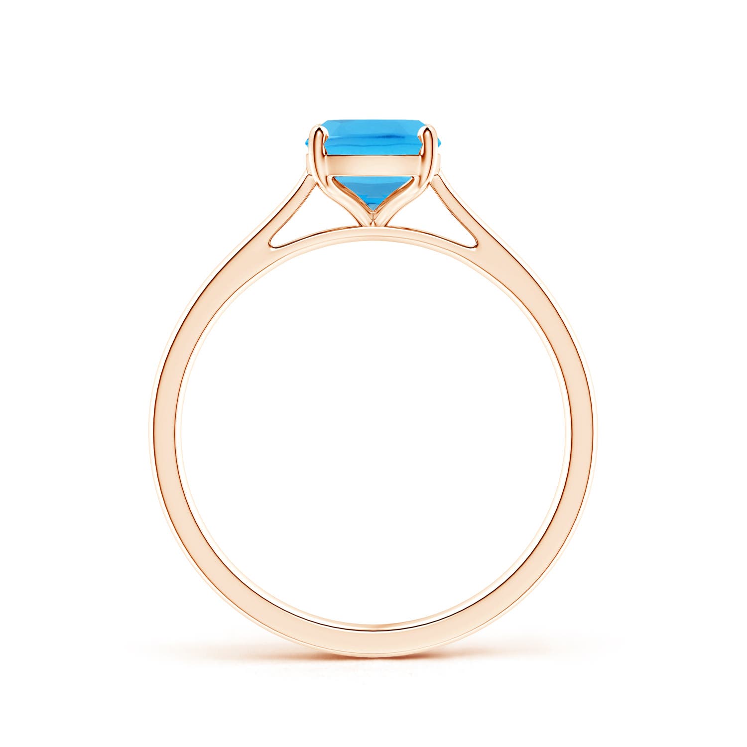 AAA - Swiss Blue Topaz / 1.6 CT / 14 KT Rose Gold