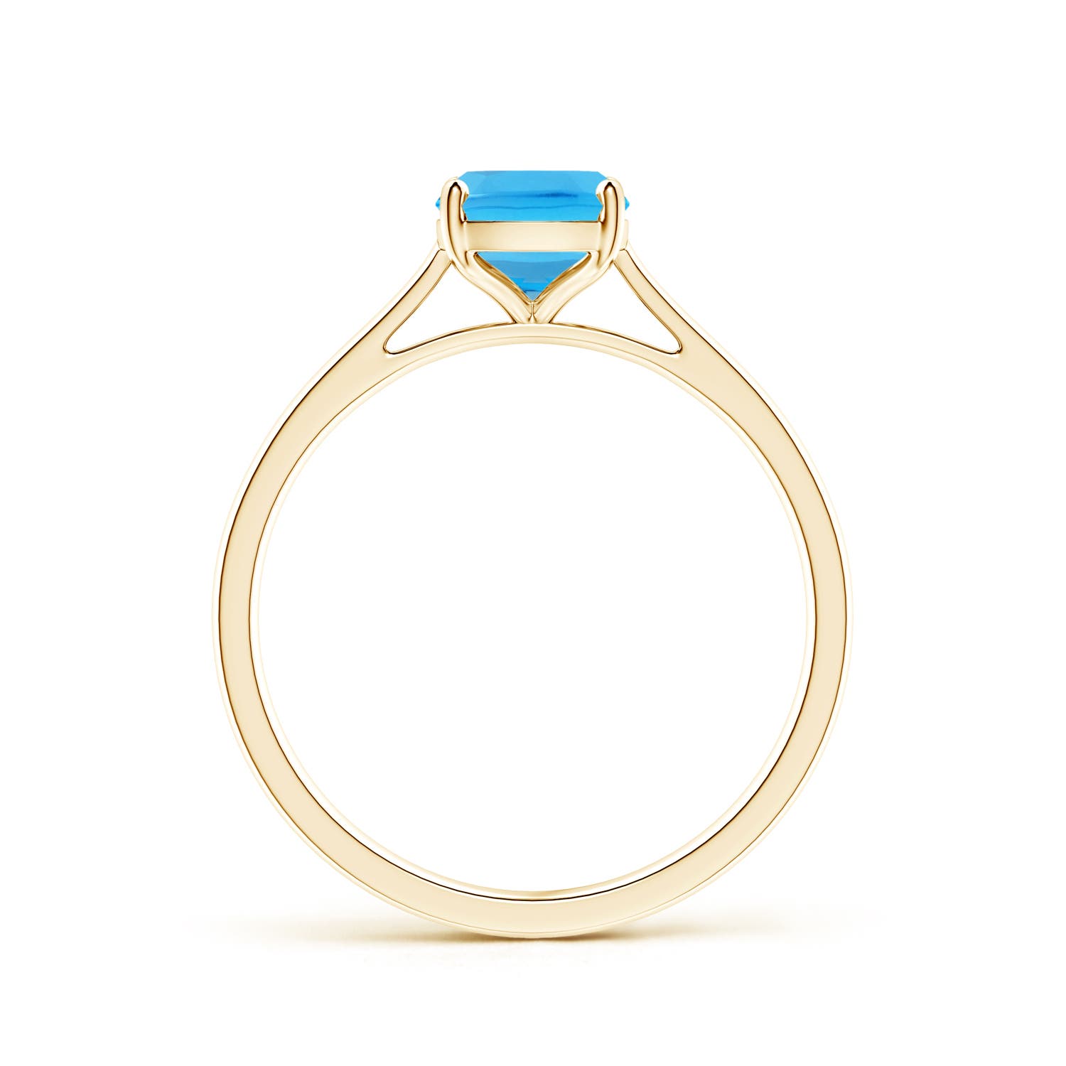 AAA - Swiss Blue Topaz / 1.6 CT / 14 KT Yellow Gold