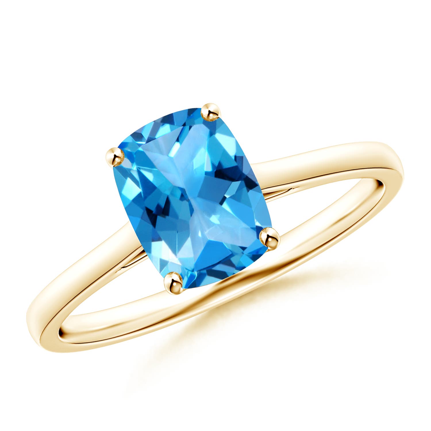 AAAA - Swiss Blue Topaz / 1.6 CT / 14 KT Yellow Gold