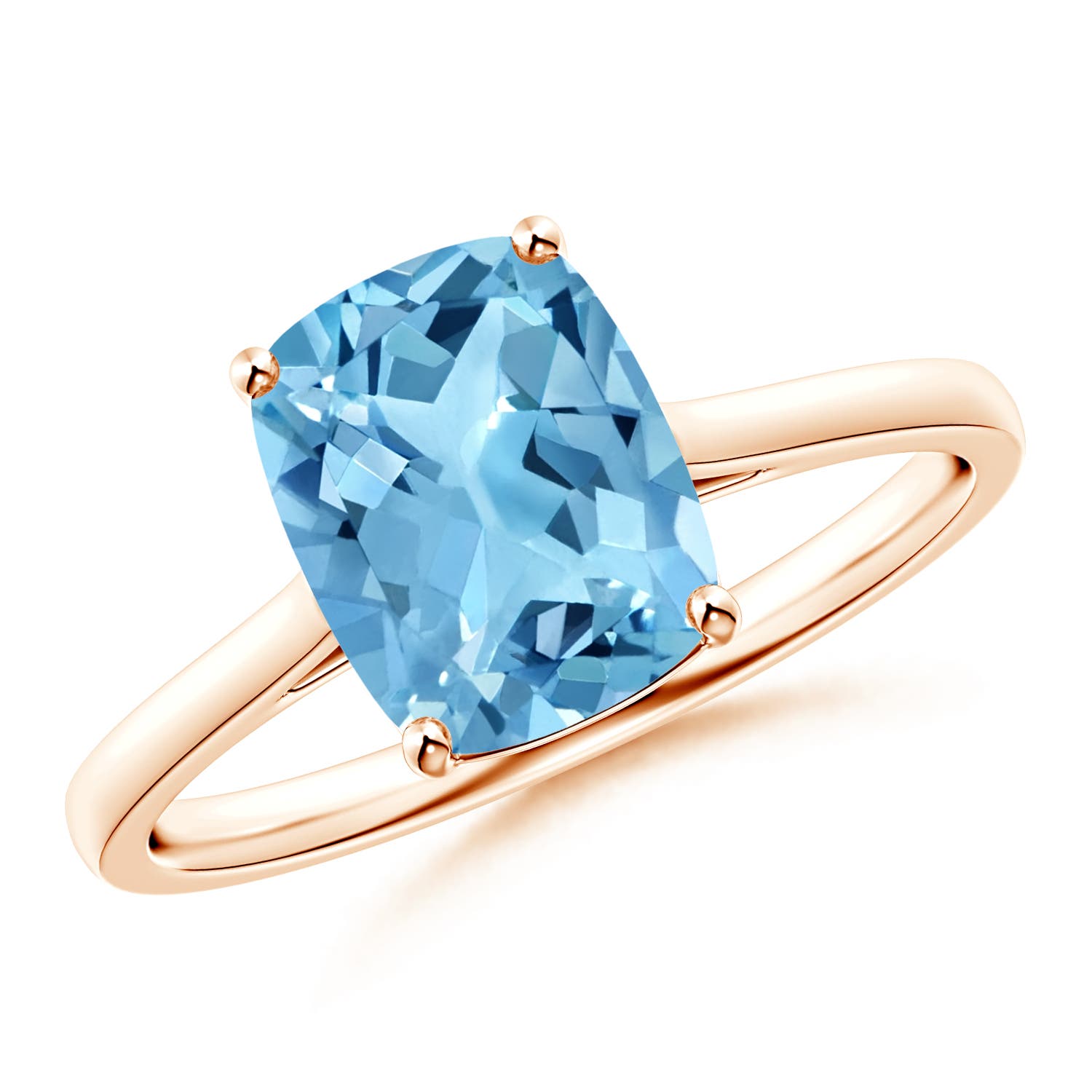 A - Swiss Blue Topaz / 2.2 CT / 14 KT Rose Gold