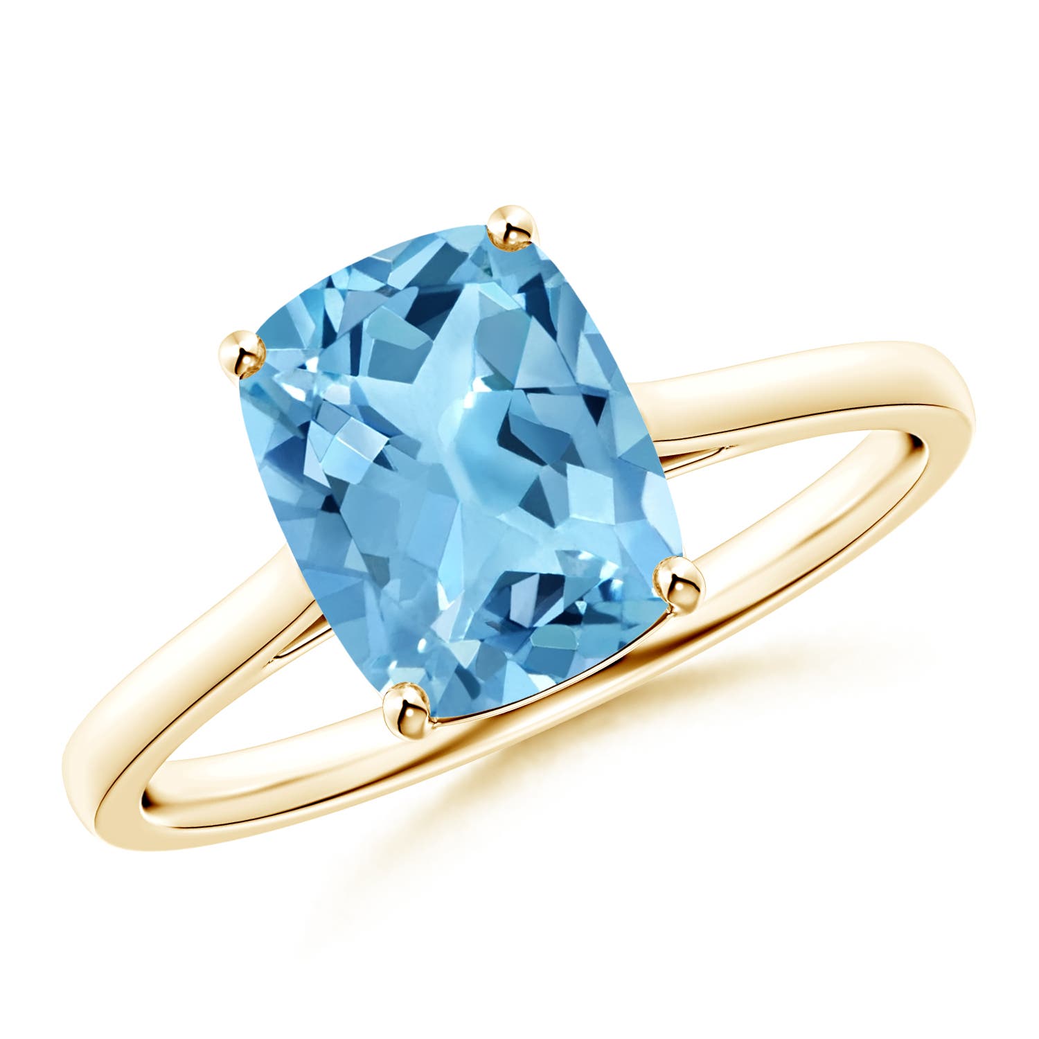 A - Swiss Blue Topaz / 2.2 CT / 14 KT Yellow Gold