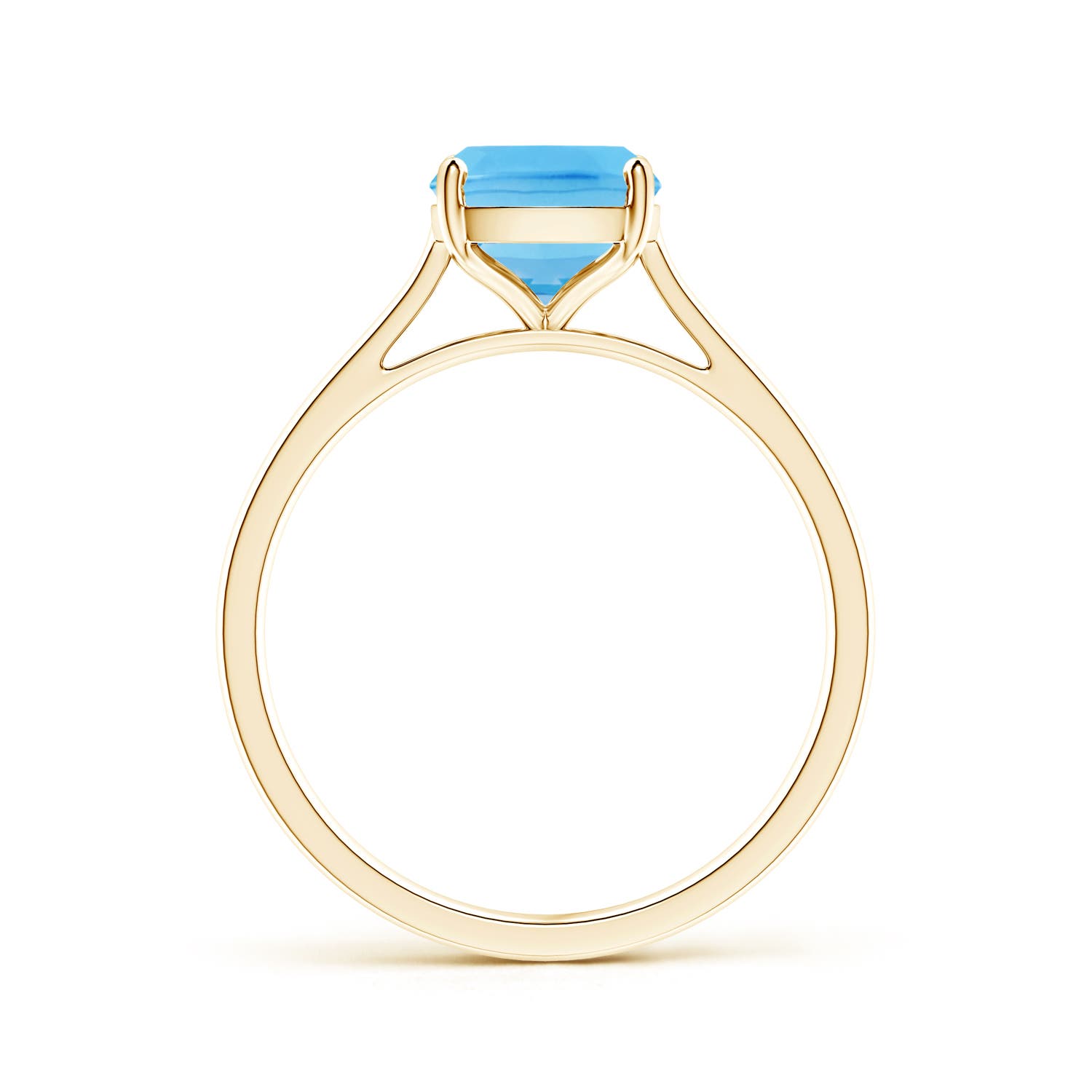 A - Swiss Blue Topaz / 2.2 CT / 14 KT Yellow Gold