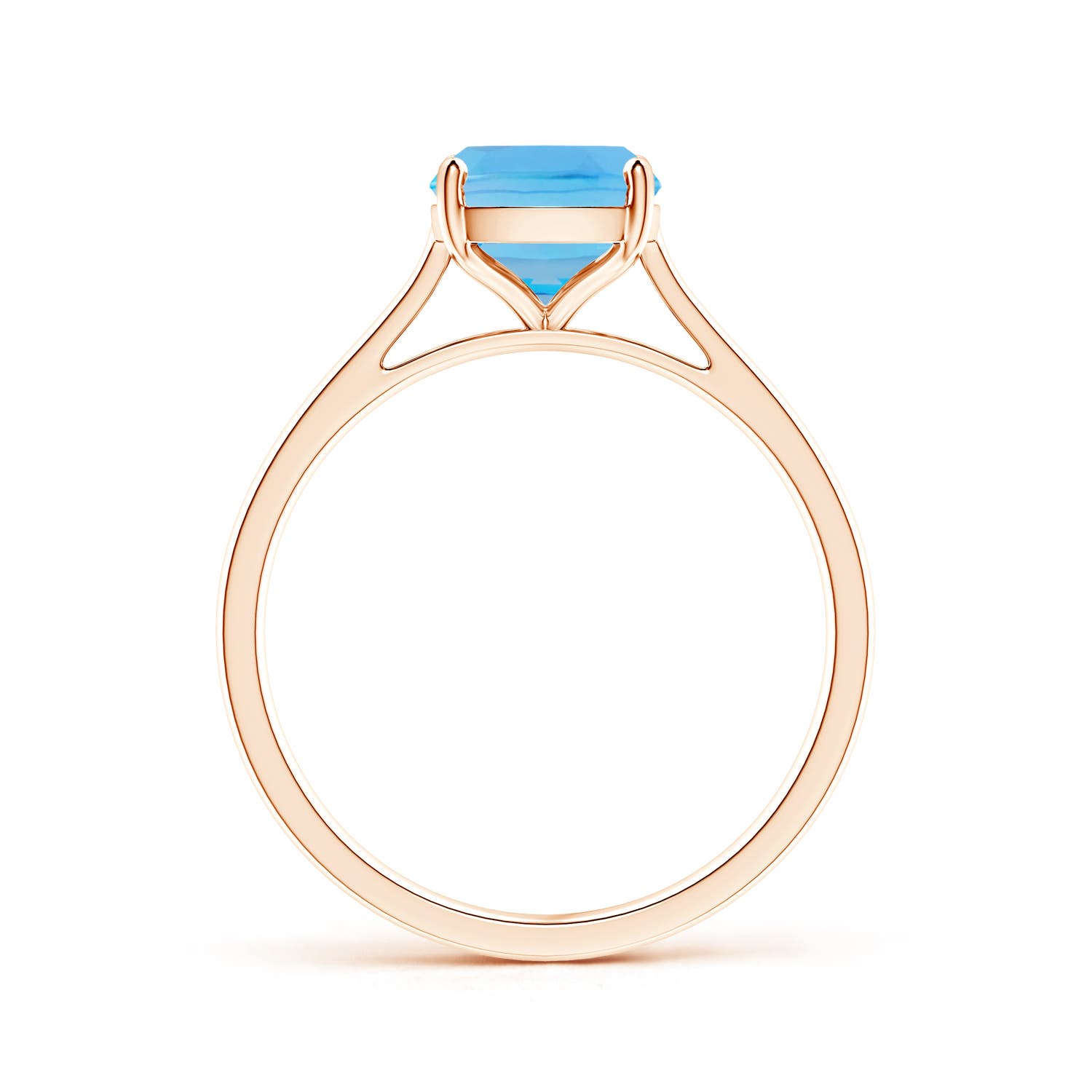 AA - Swiss Blue Topaz / 2.2 CT / 14 KT Rose Gold