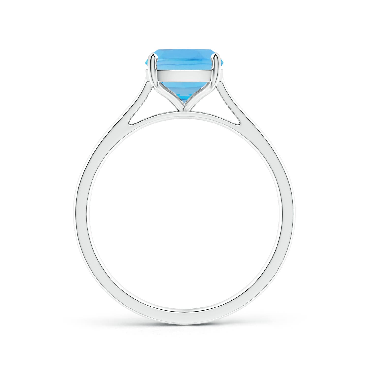 AA - Swiss Blue Topaz / 2.2 CT / 14 KT White Gold