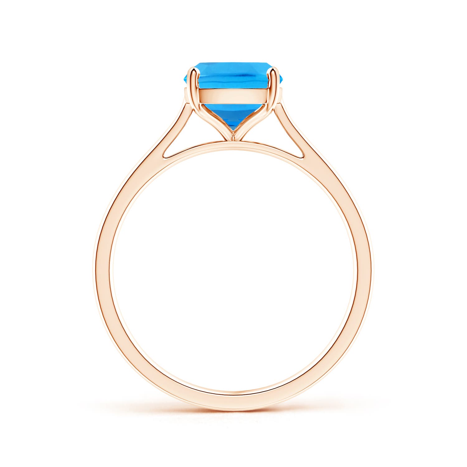 AAAA - Swiss Blue Topaz / 2.2 CT / 14 KT Rose Gold