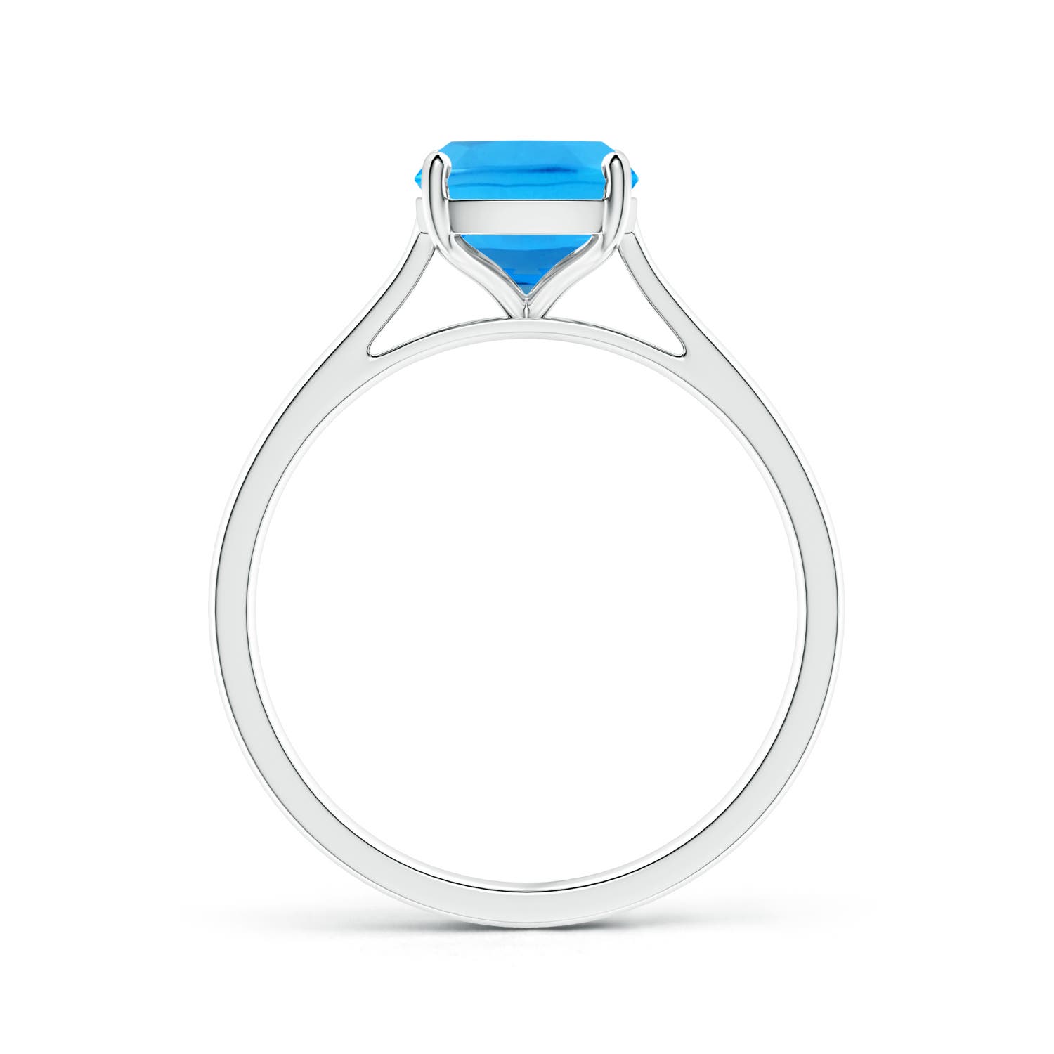 AAAA - Swiss Blue Topaz / 2.2 CT / 14 KT White Gold