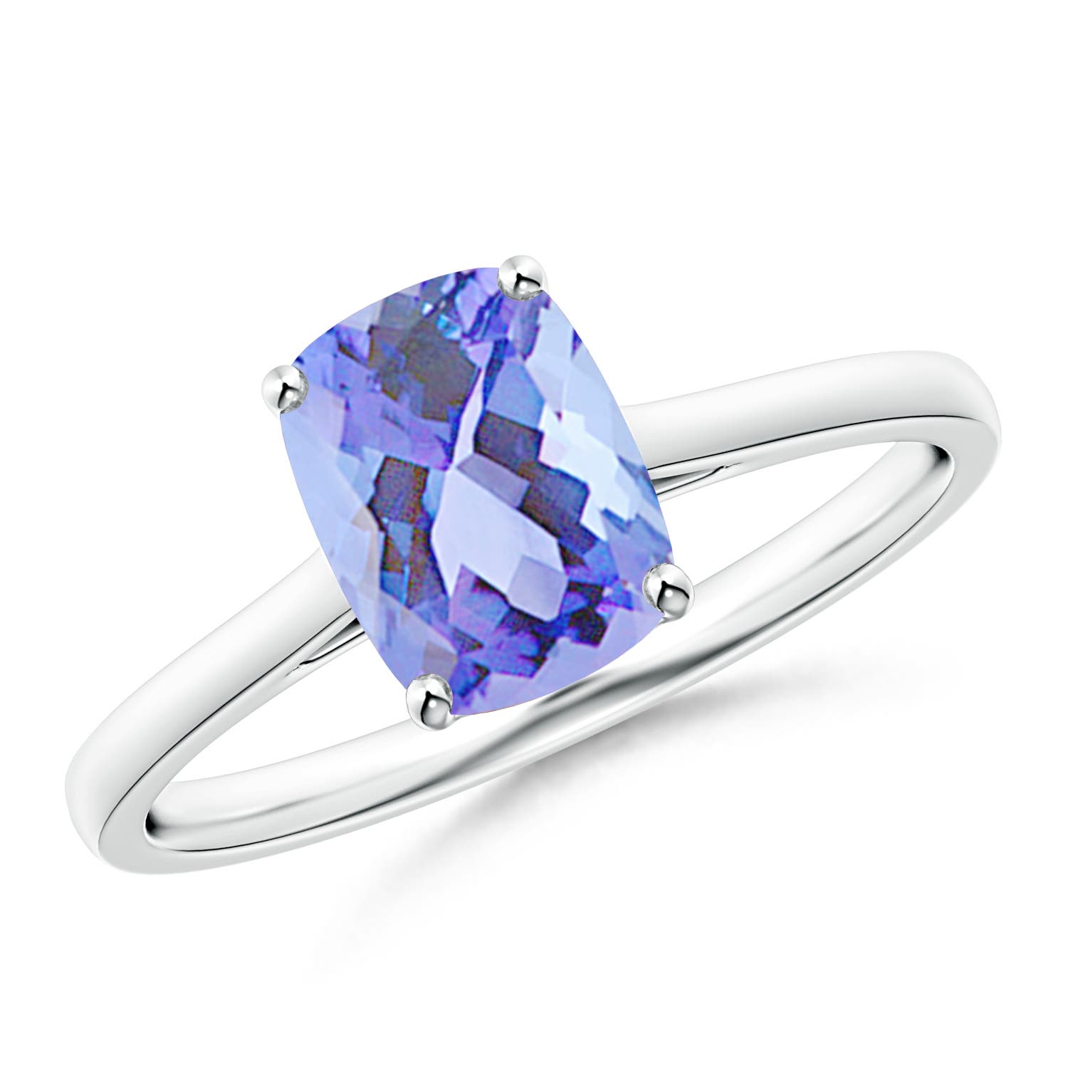 A - Tanzanite / 1.6 CT / 14 KT White Gold