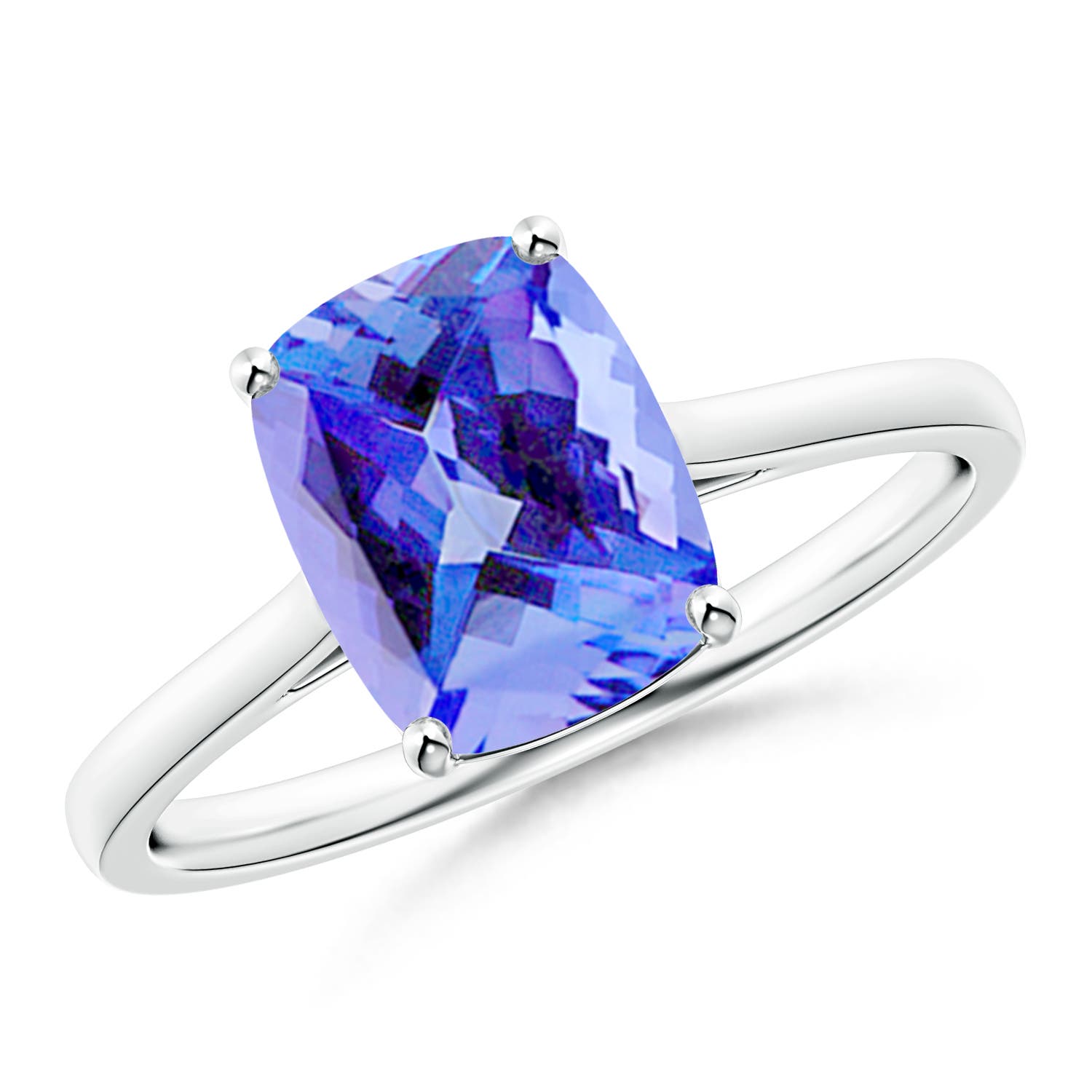 AA - Tanzanite / 2.45 CT / 14 KT White Gold