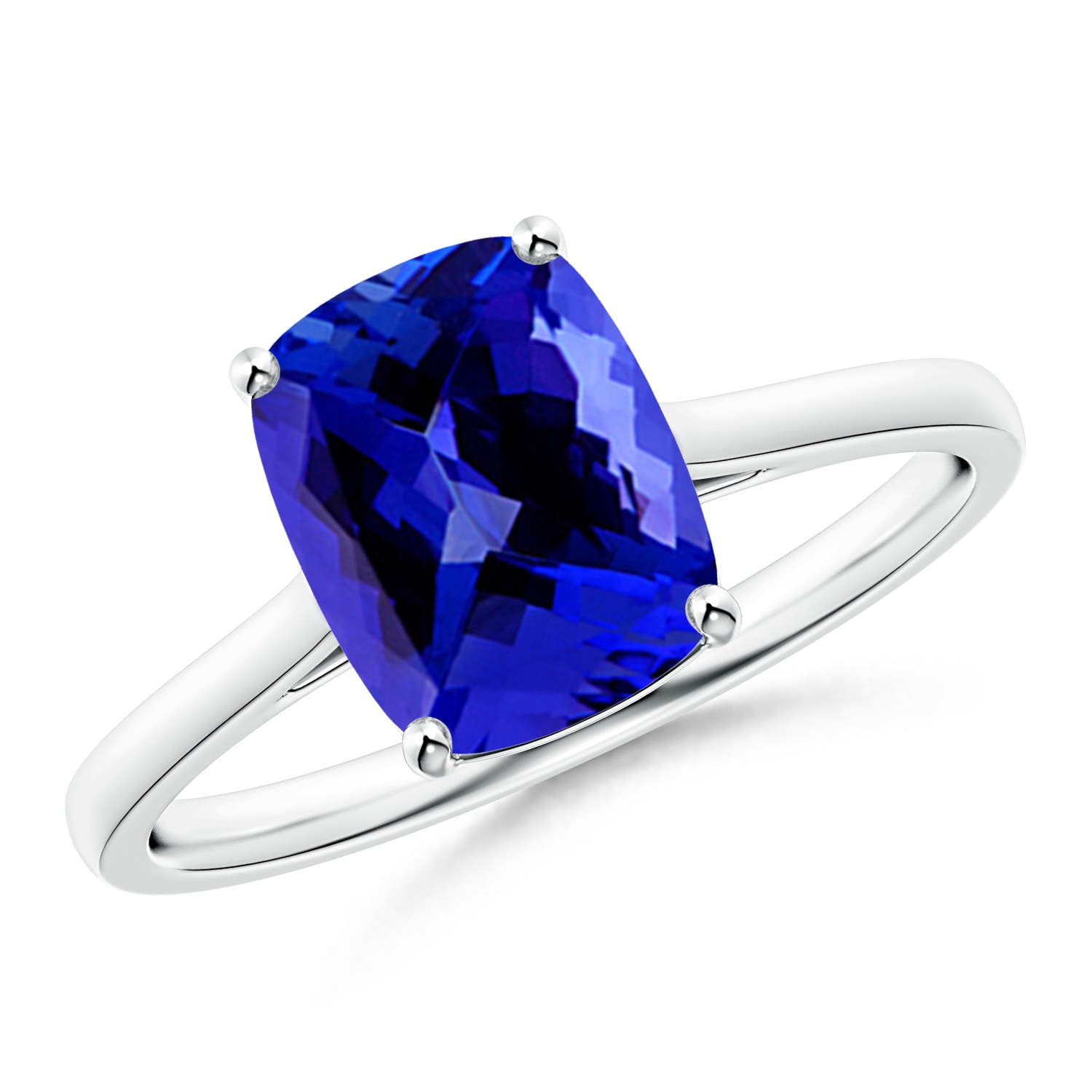 AAAA - Tanzanite / 2.45 CT / 14 KT White Gold