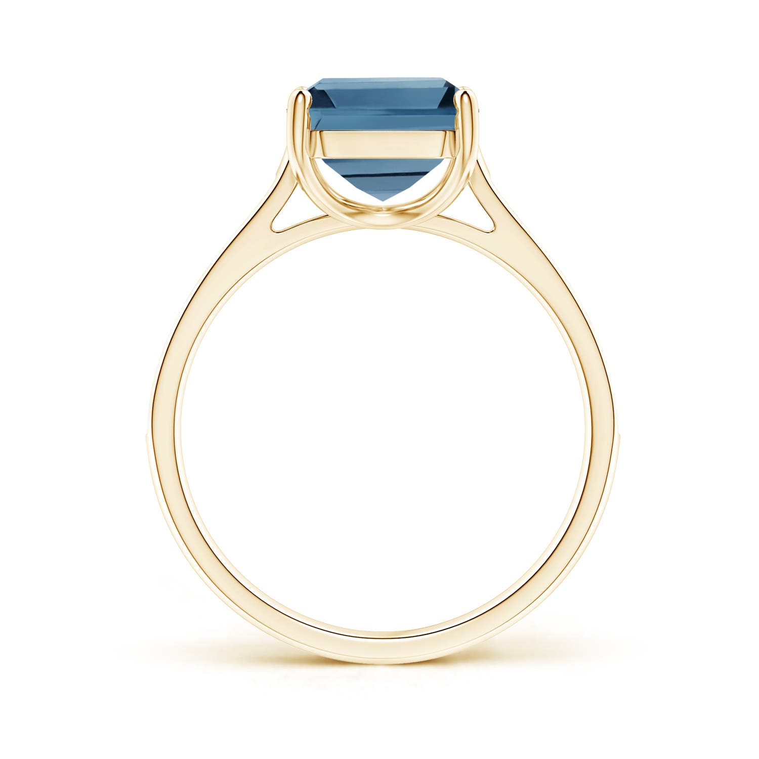 A - London Blue Topaz / 4.14 CT / 14 KT Yellow Gold