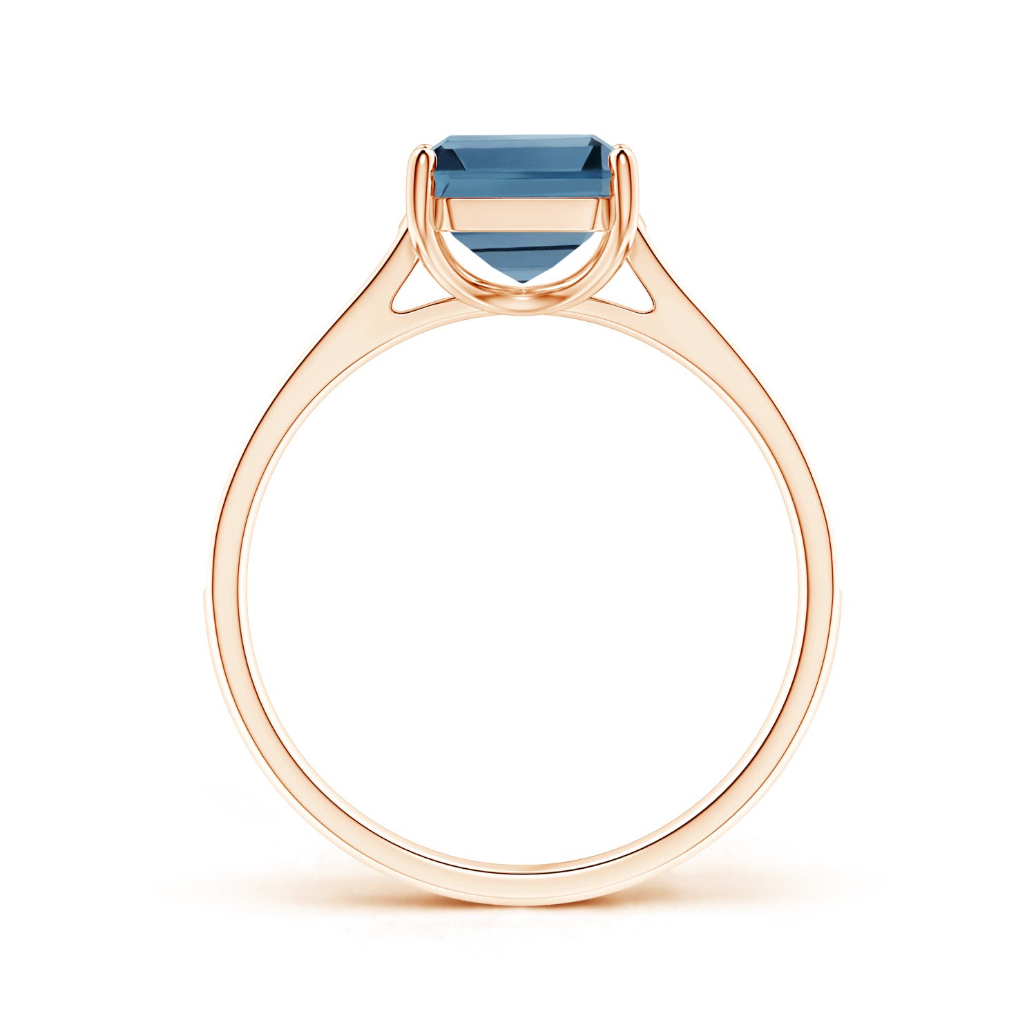 A - London Blue Topaz / 2.87 CT / 14 KT Rose Gold