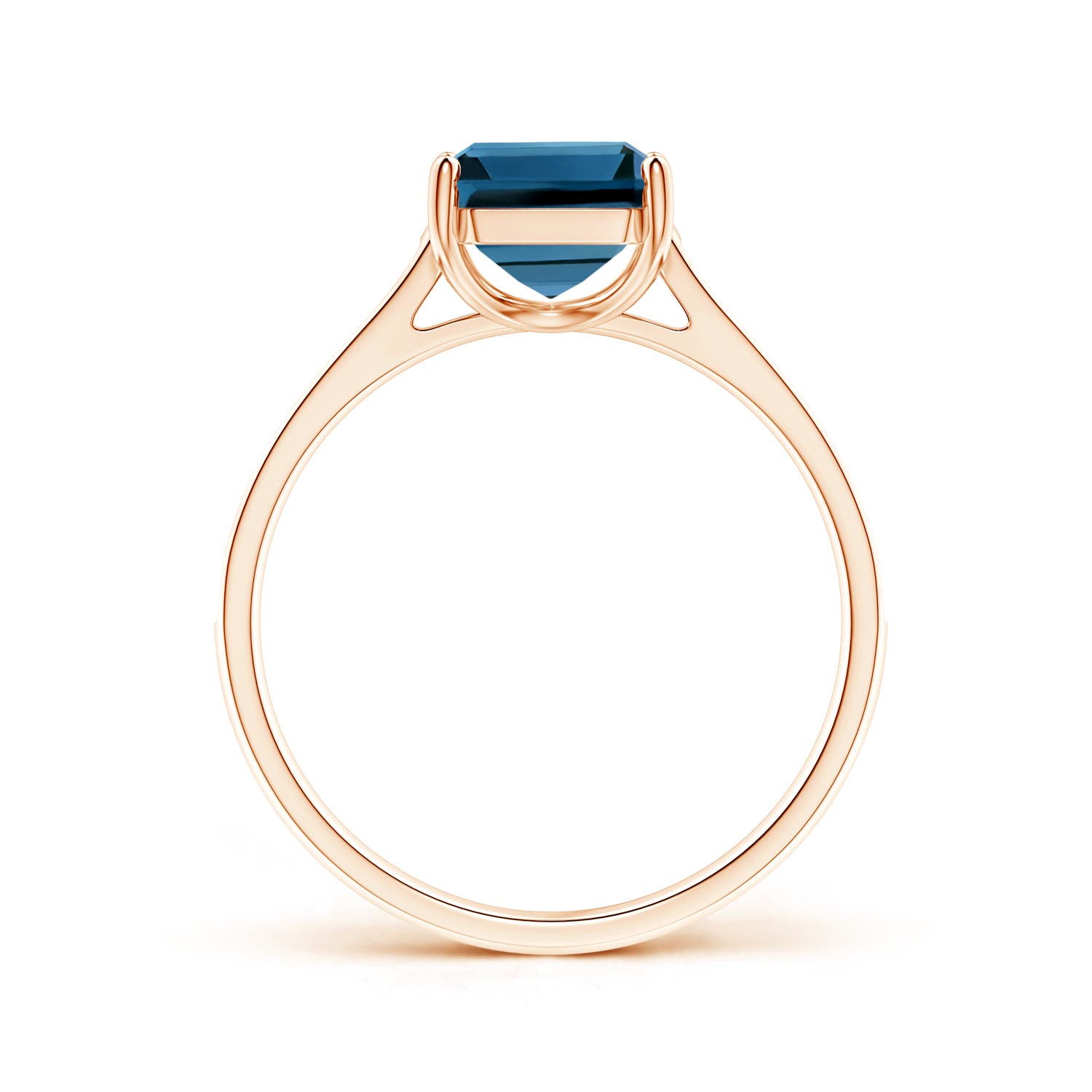 AAA - London Blue Topaz / 2.87 CT / 14 KT Rose Gold