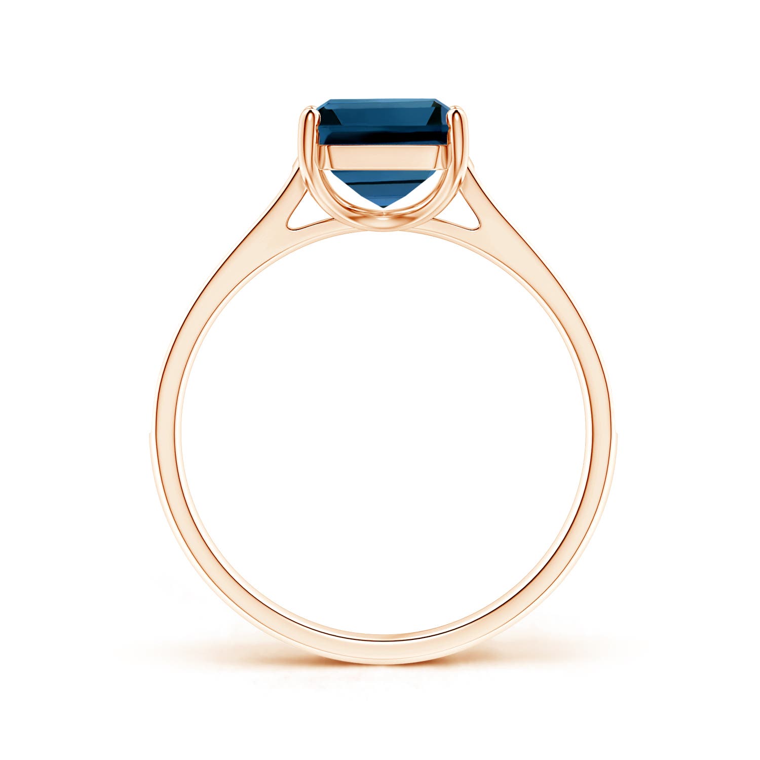 AAAA - London Blue Topaz / 2.87 CT / 14 KT Rose Gold