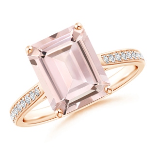 Emerald Cut AA Morganite