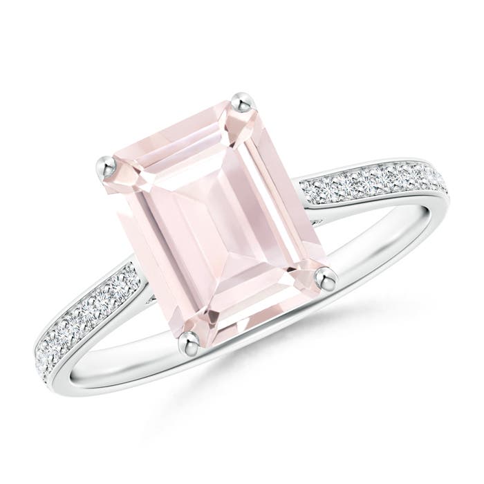 A - Morganite / 2.17 CT / 14 KT White Gold