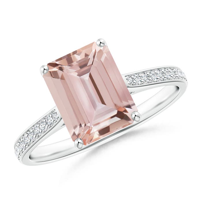 AAA - Morganite / 2.17 CT / 14 KT White Gold