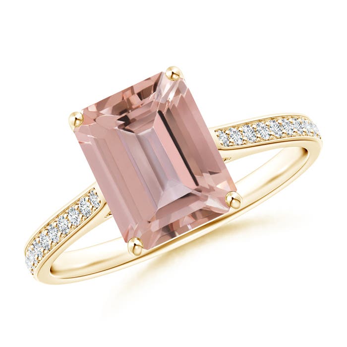 AAAA - Morganite / 2.17 CT / 14 KT Yellow Gold