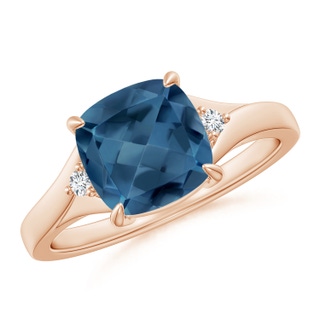 Cushion A London Blue Topaz