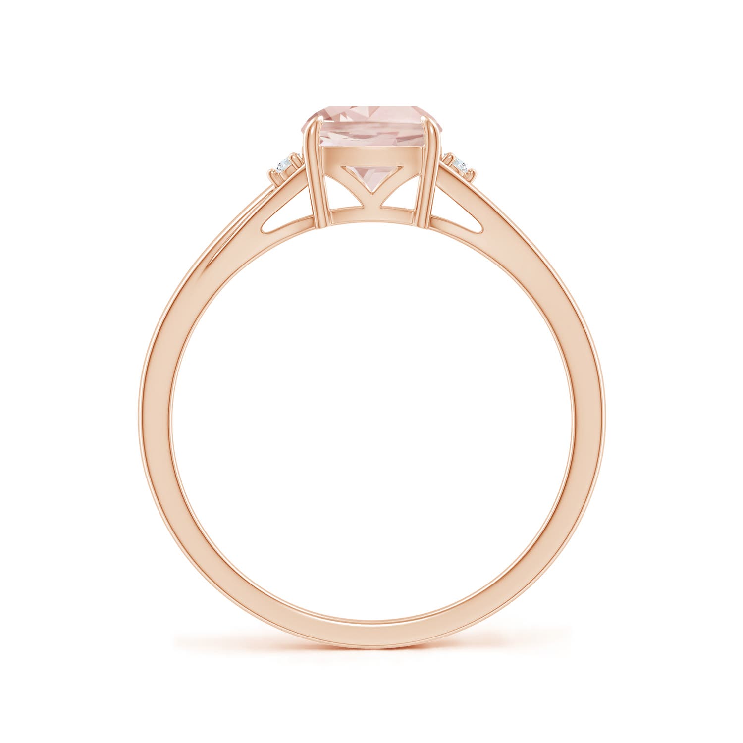 A - Morganite / 0.77 CT / 14 KT Rose Gold