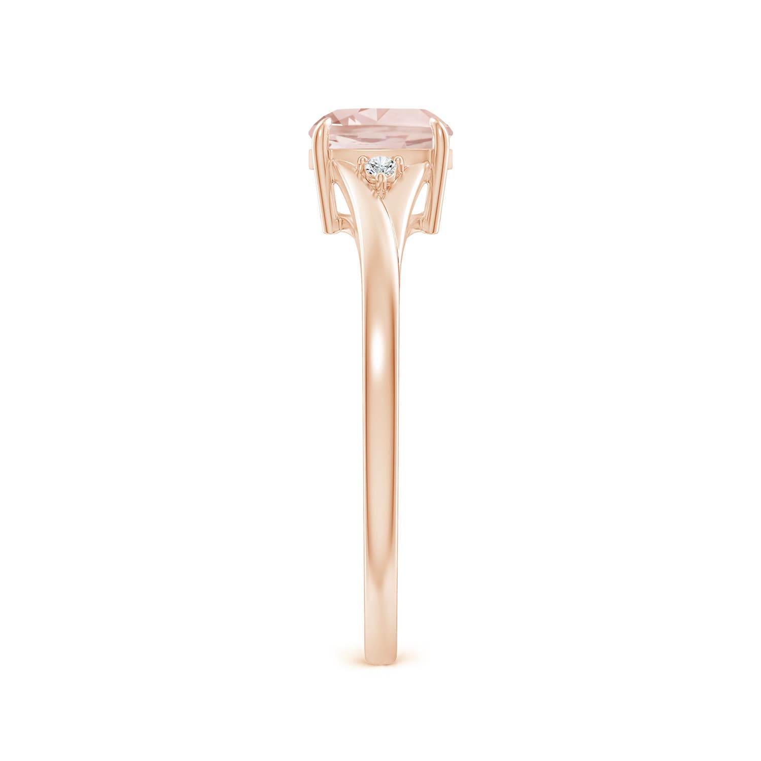 A - Morganite / 0.77 CT / 14 KT Rose Gold