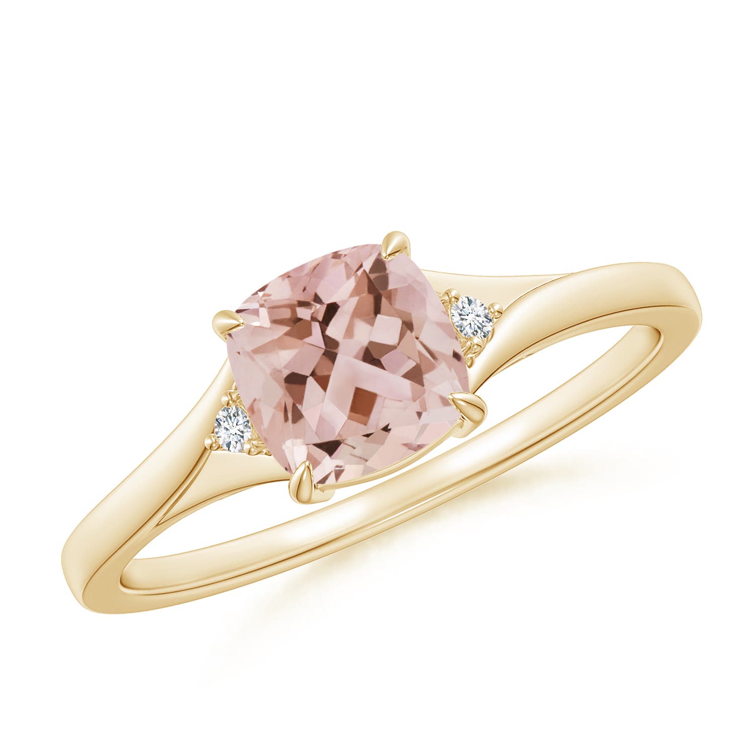 AAA - Morganite / 0.77 CT / 14 KT Yellow Gold