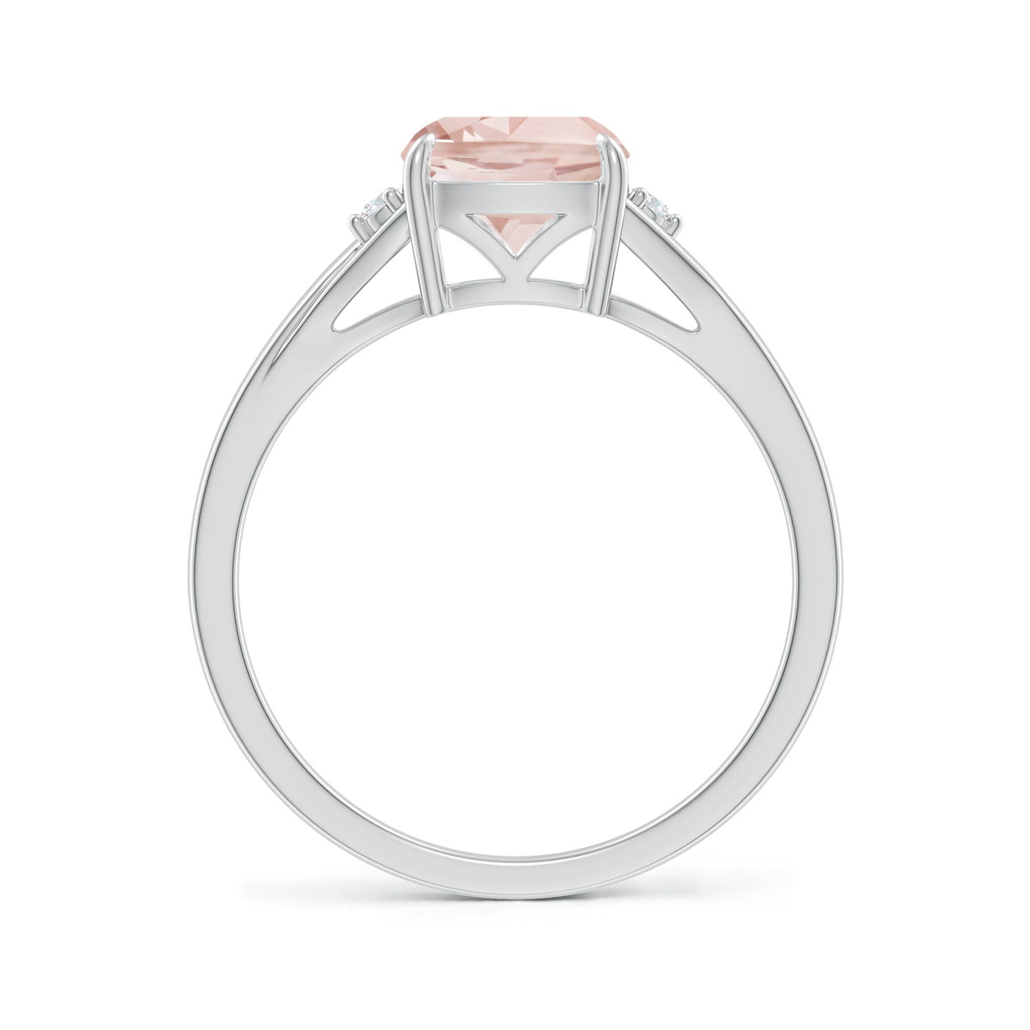 A - Morganite / 1.23 CT / 14 KT White Gold