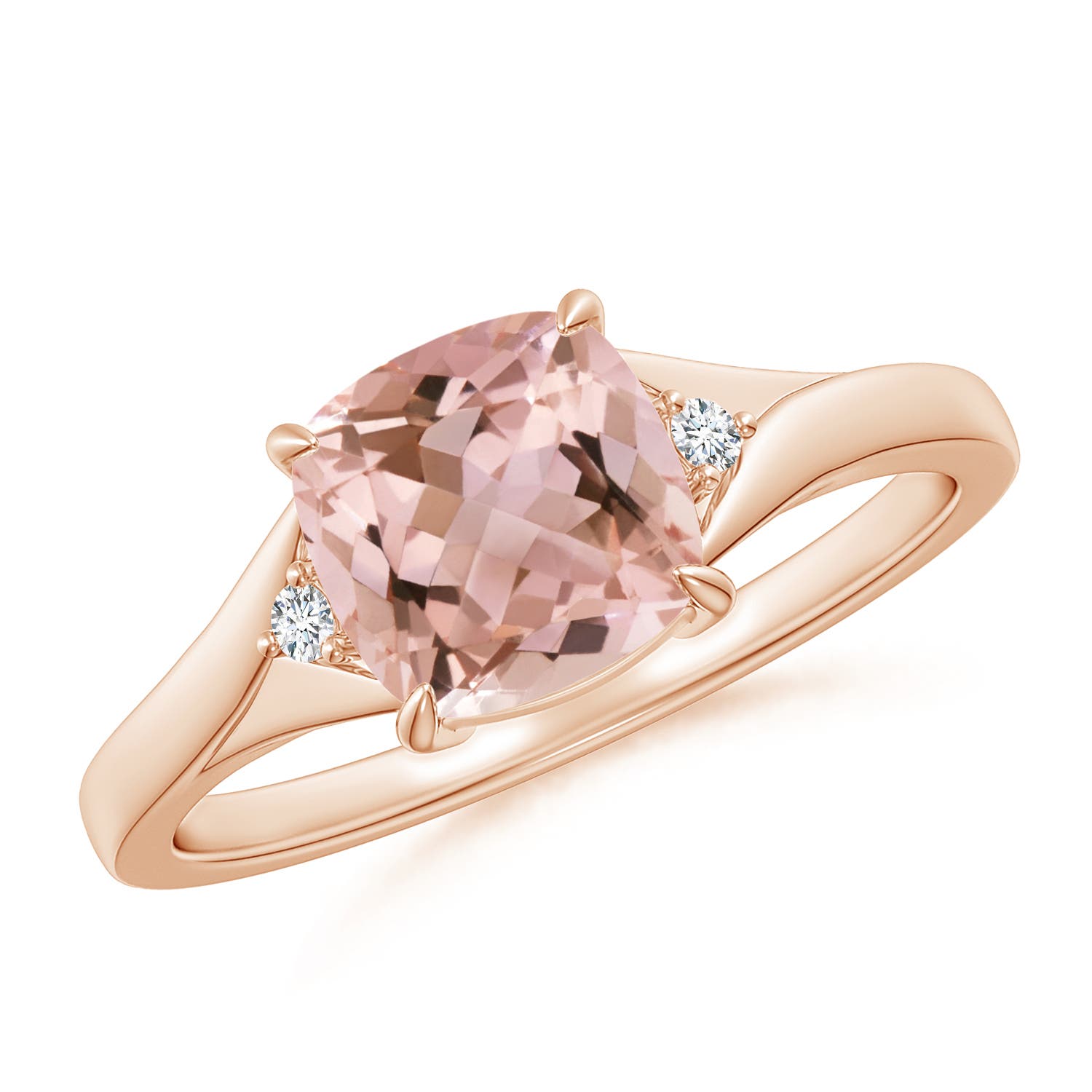 AAAA - Morganite / 1.23 CT / 14 KT Rose Gold