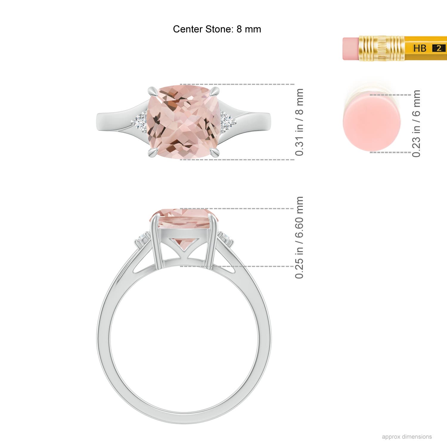 AA - Morganite / 1.84 CT / 14 KT White Gold