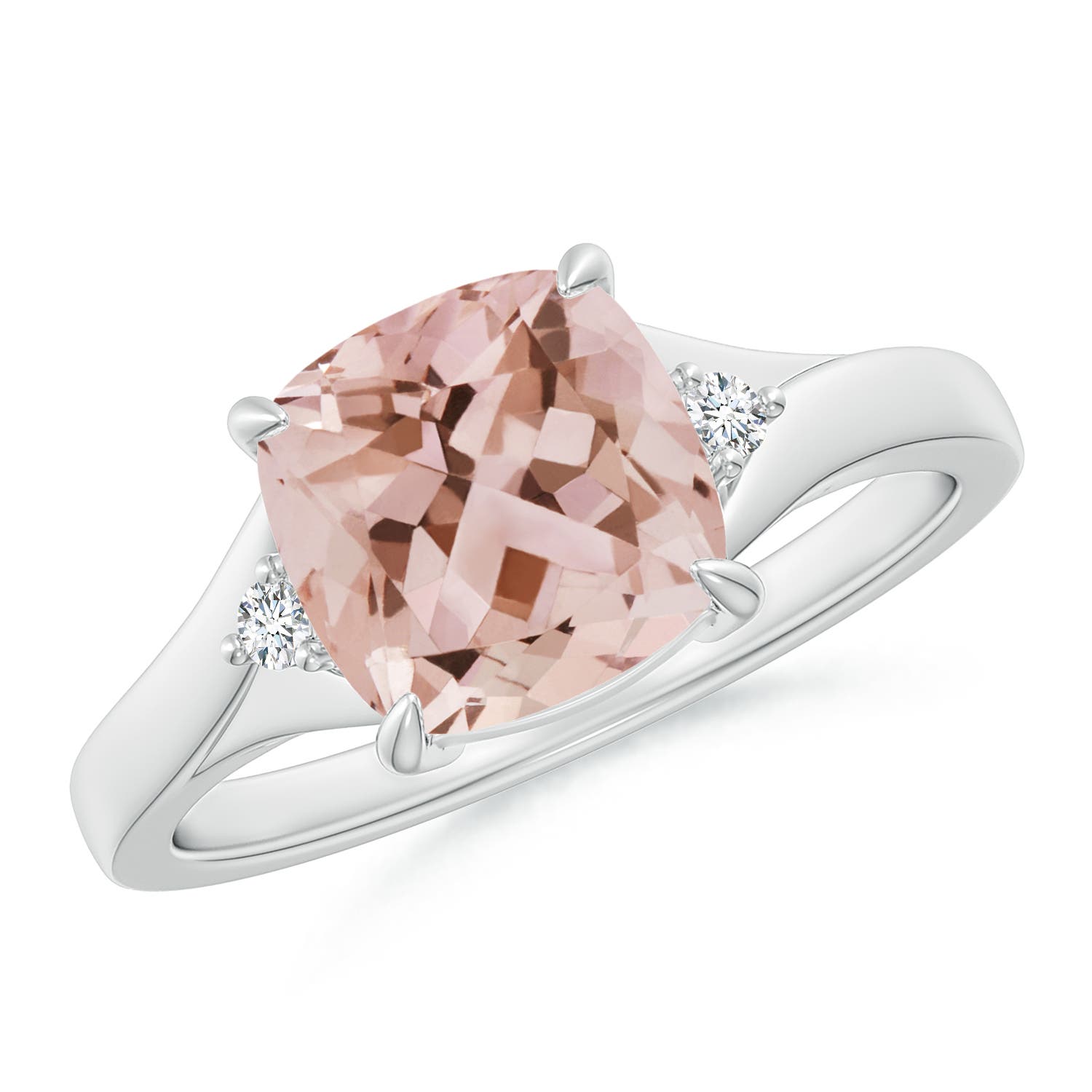 AAA - Morganite / 1.84 CT / 14 KT White Gold